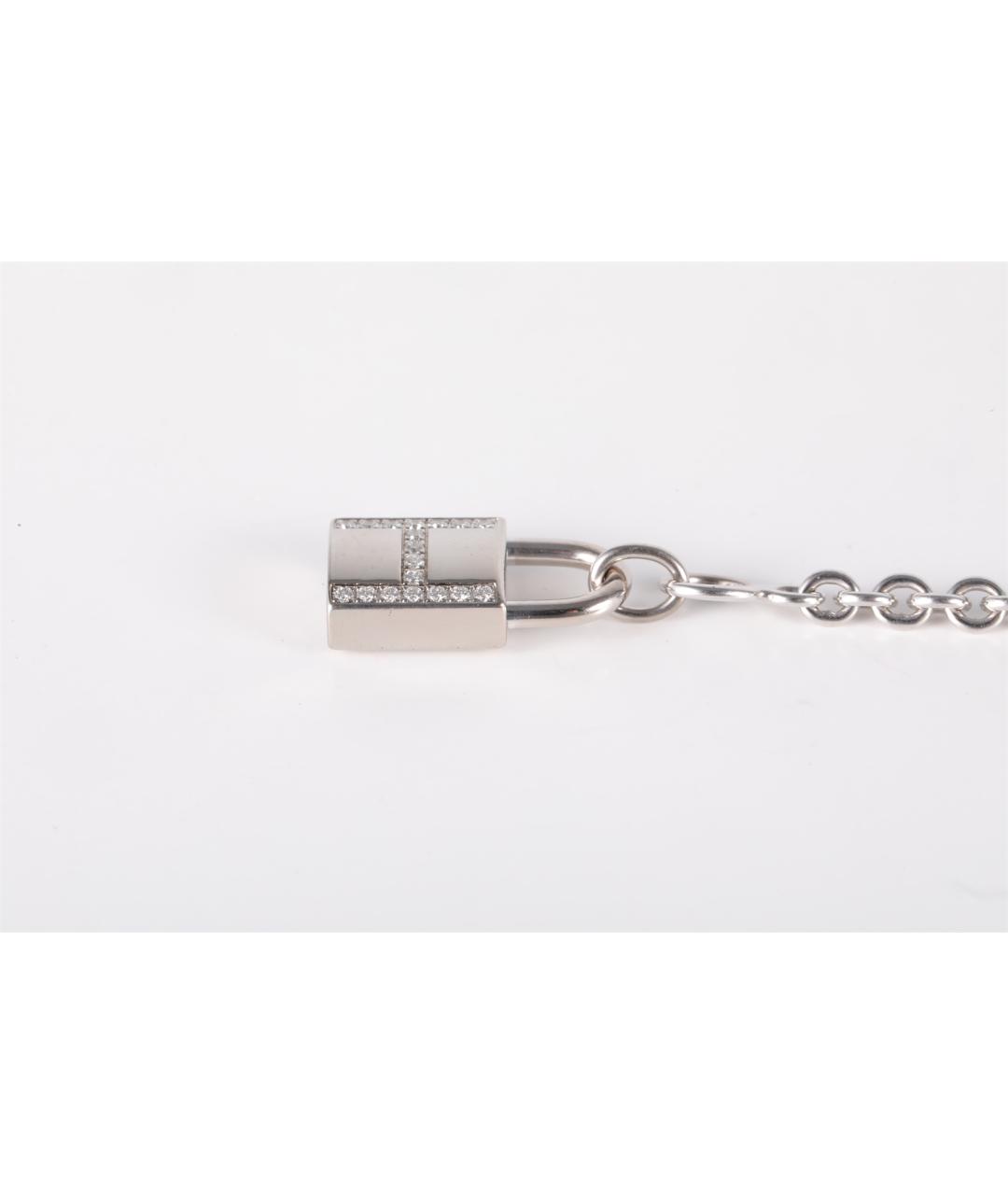 HERMES Серебрянный браслет из белого золота, фото 5