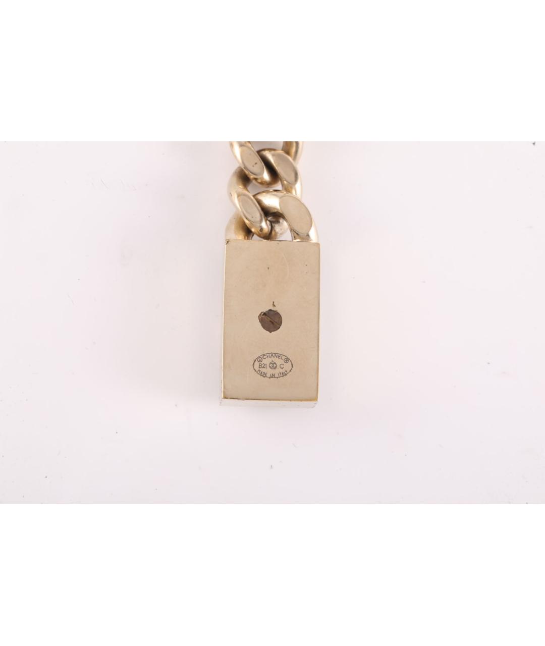 CHANEL Золотые металлические серьги, фото 6