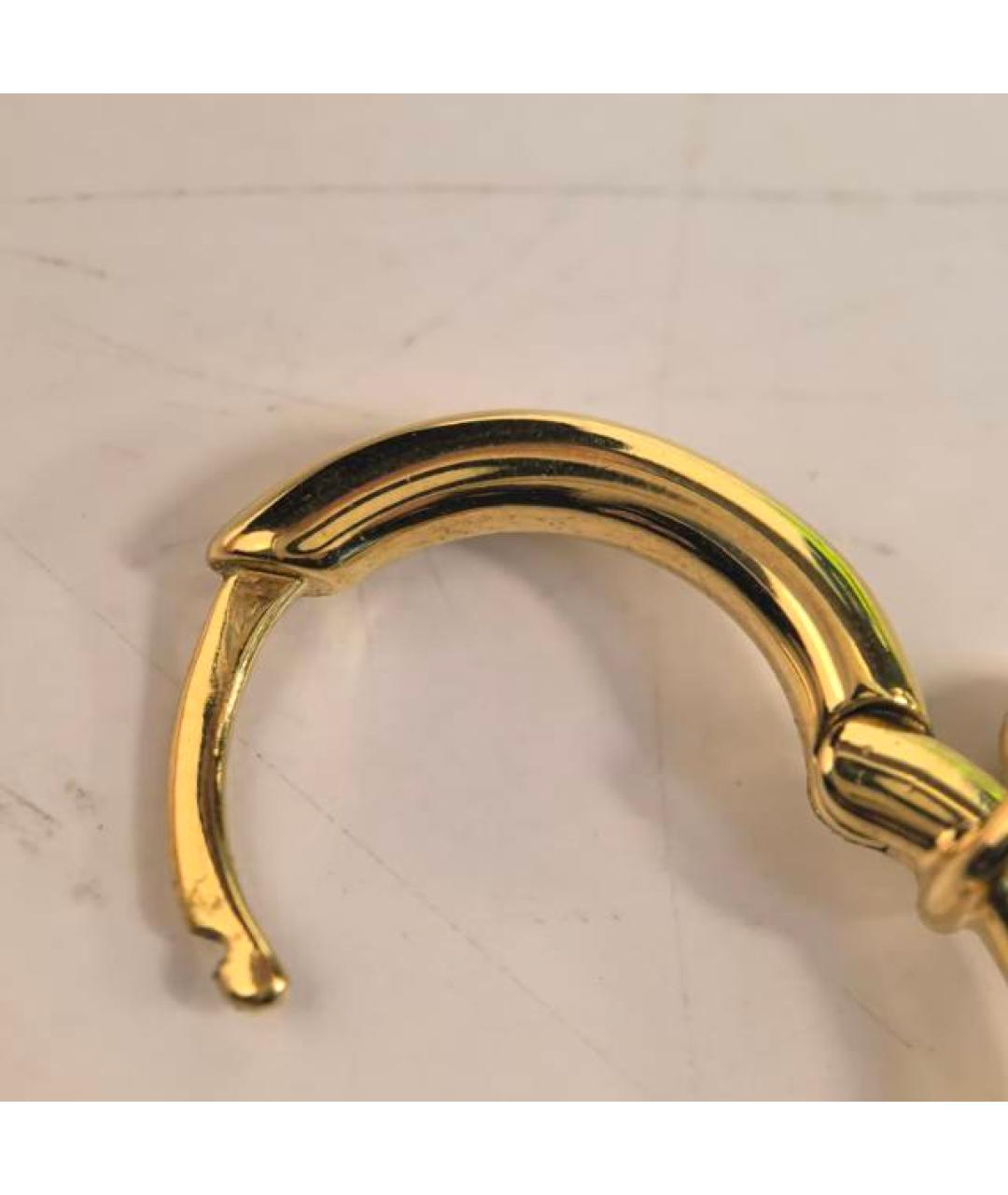 FENDI Золотые металлические серьги, фото 8