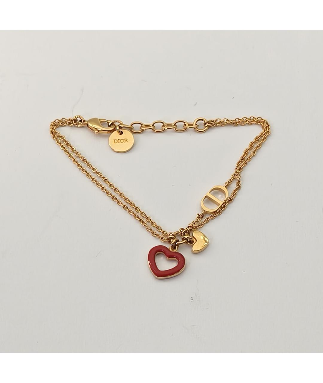 CHRISTIAN DIOR Золотой металлический браслет, фото 5