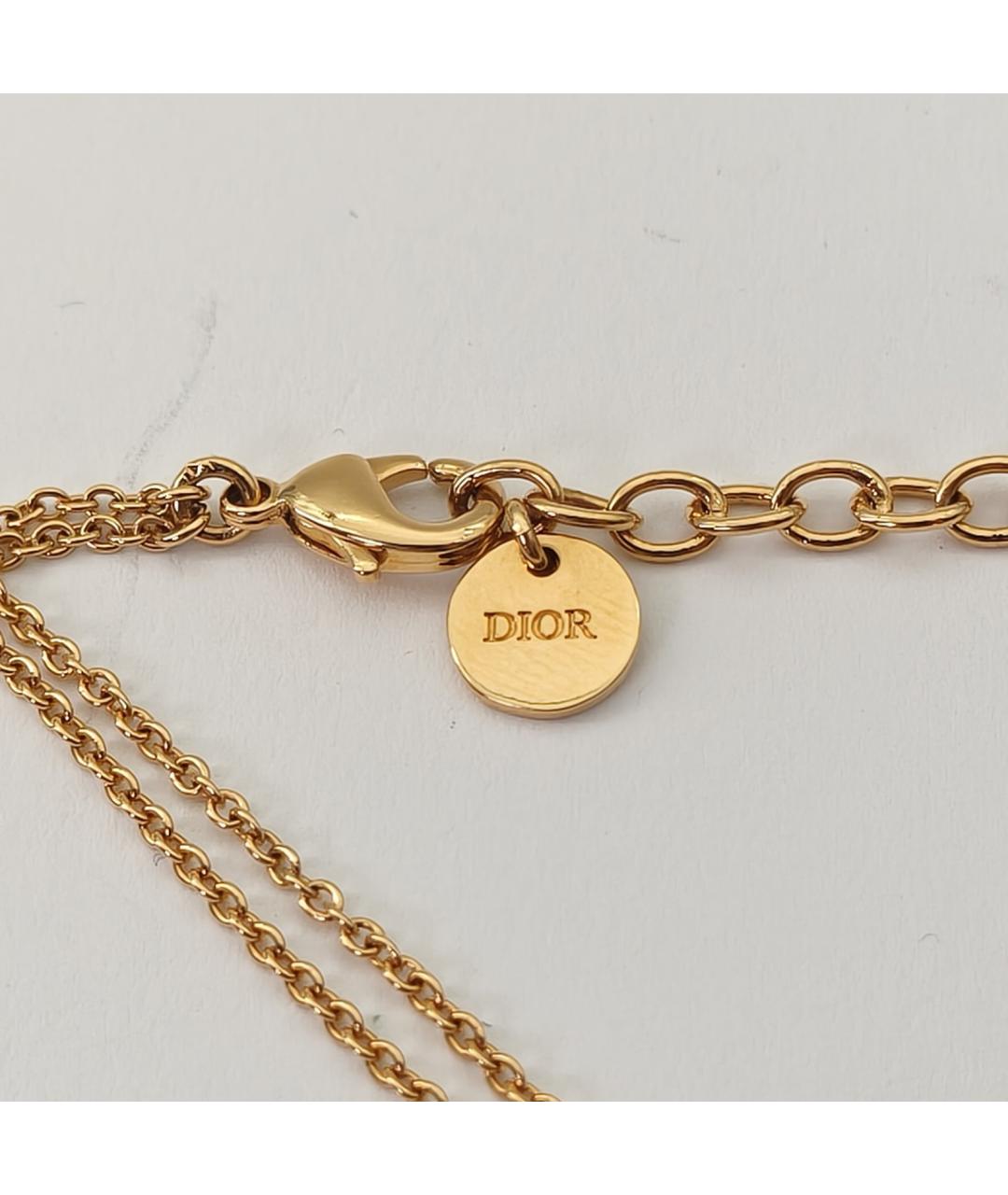 CHRISTIAN DIOR Золотой металлический браслет, фото 4