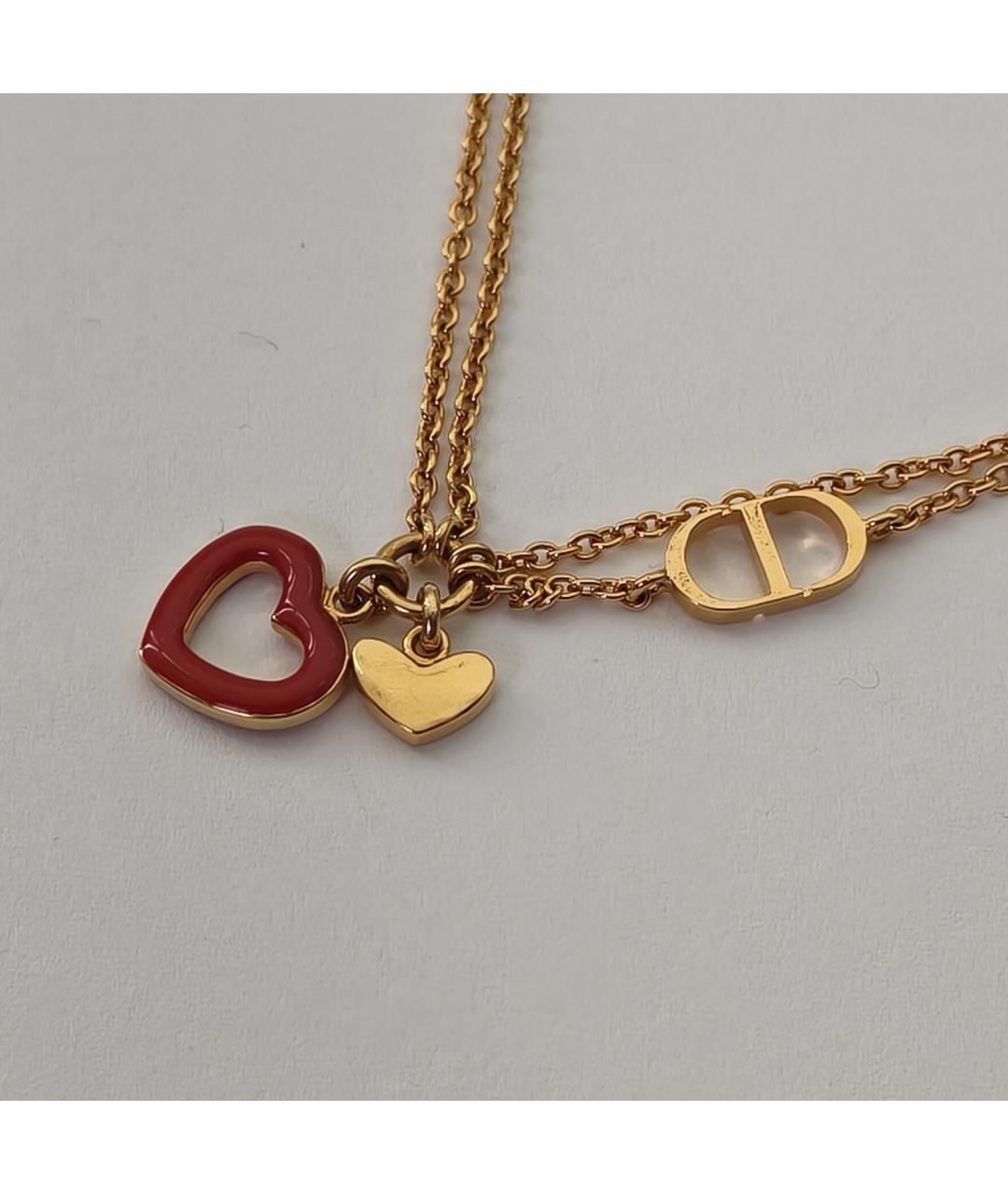 CHRISTIAN DIOR Золотой металлический браслет, фото 3