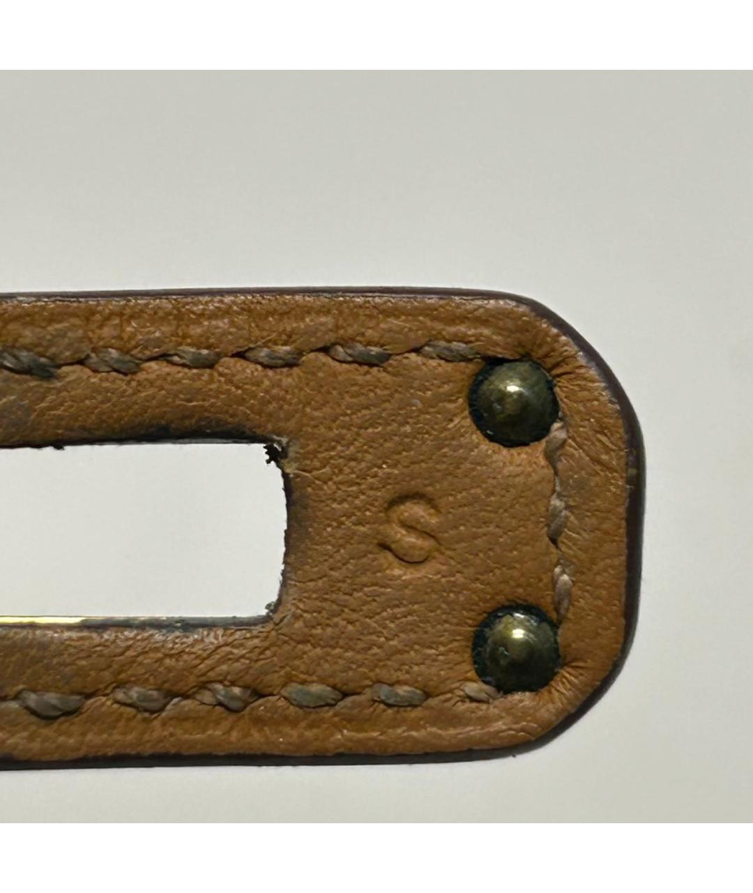 HERMES Коричневый кожаный браслет, фото 7
