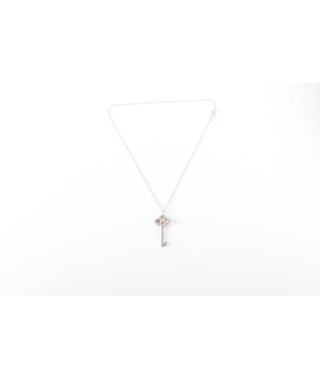 TIFFANY&CO Серебряная платиновая подвеска, фото 6