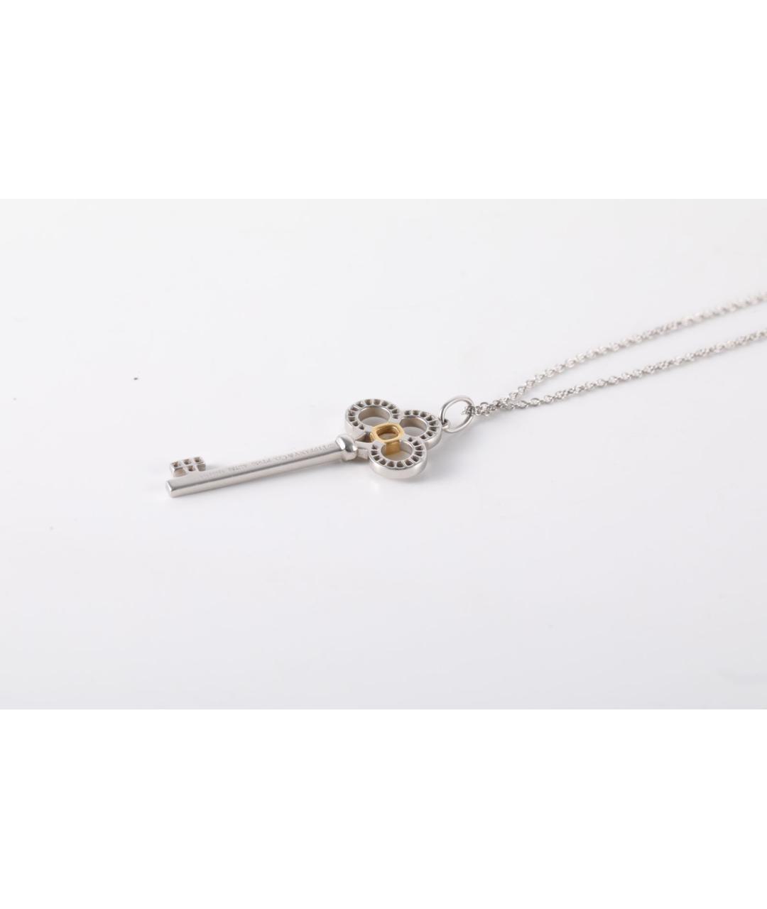 TIFFANY&CO Серебряная платиновая подвеска, фото 3