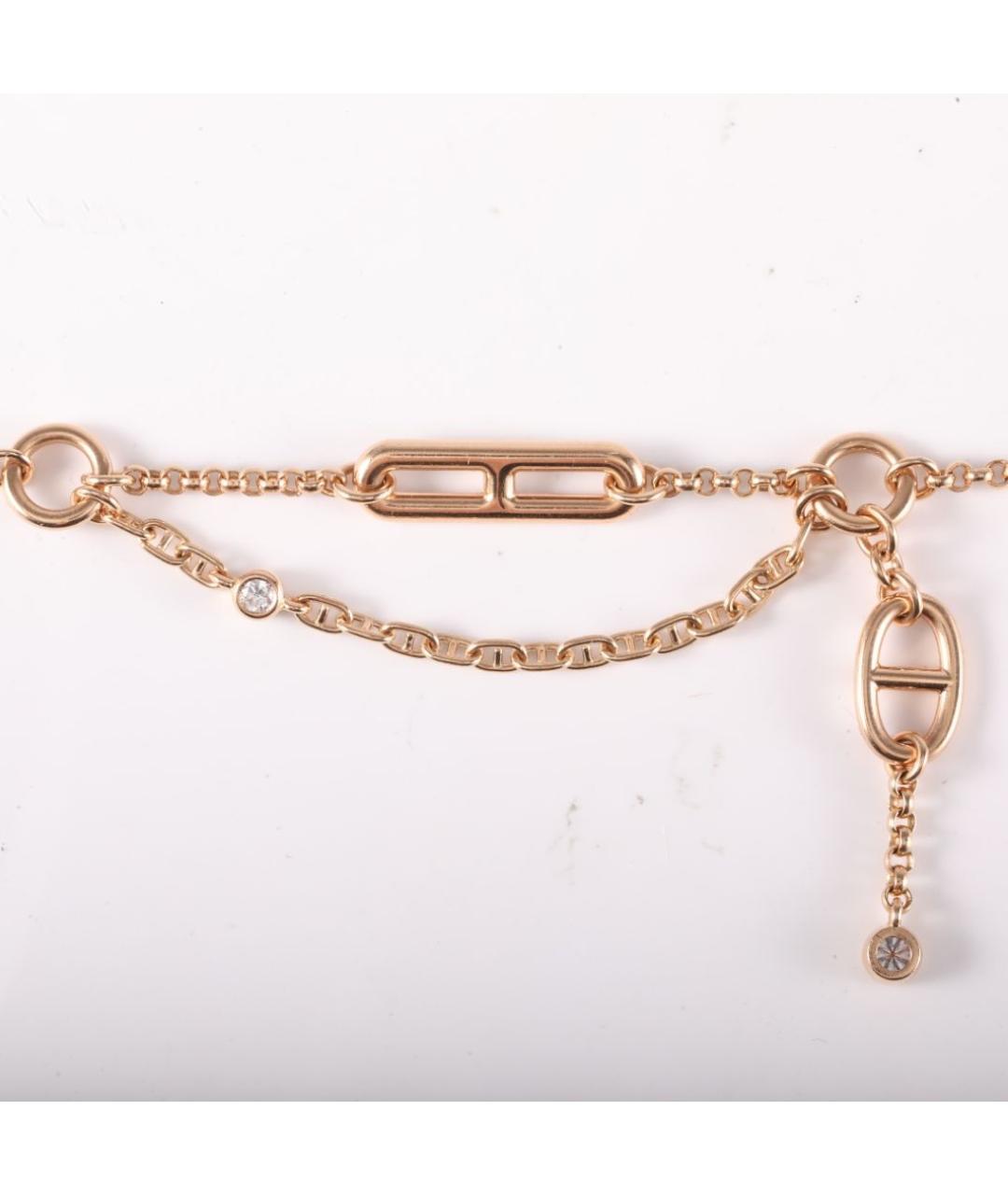 HERMES Золотой браслет из розового золота, фото 3