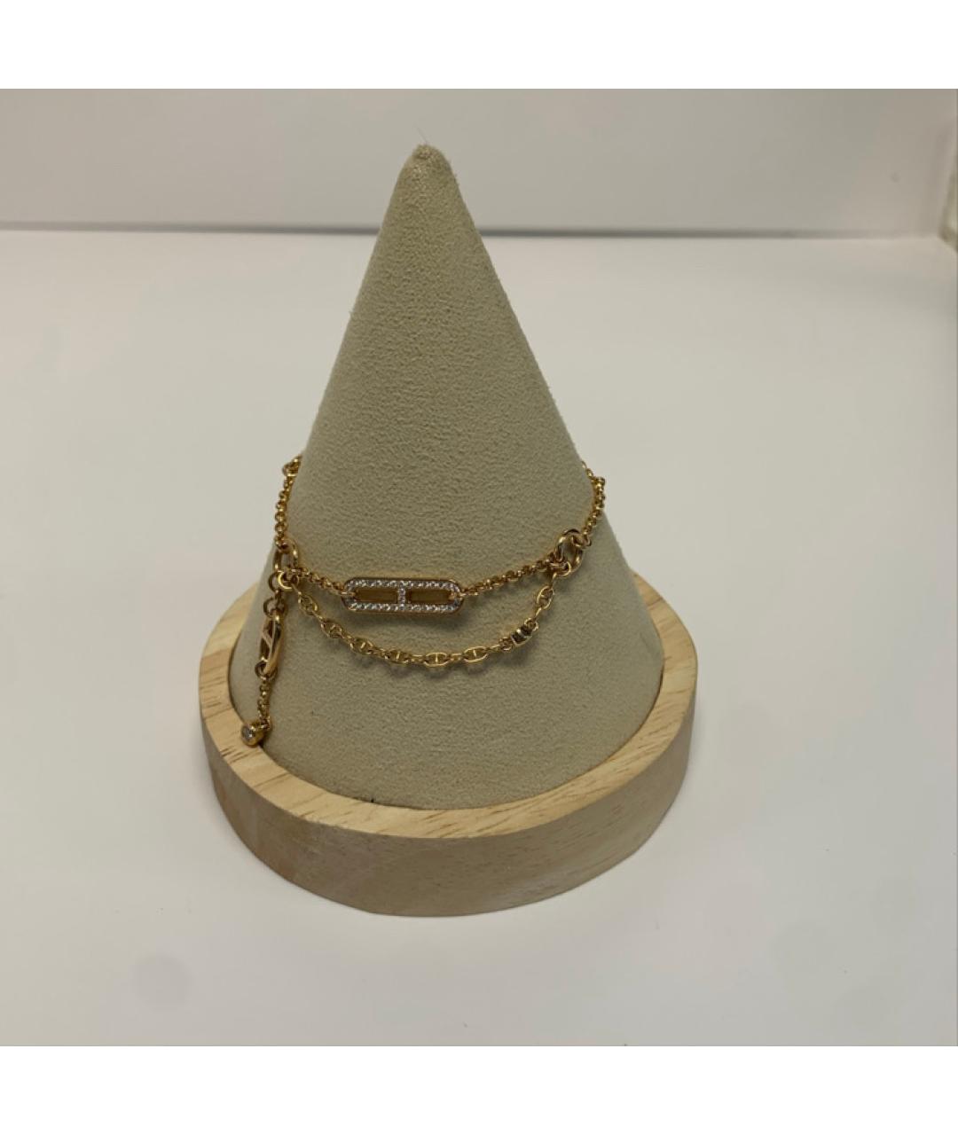 HERMES Золотой браслет из розового золота, фото 9