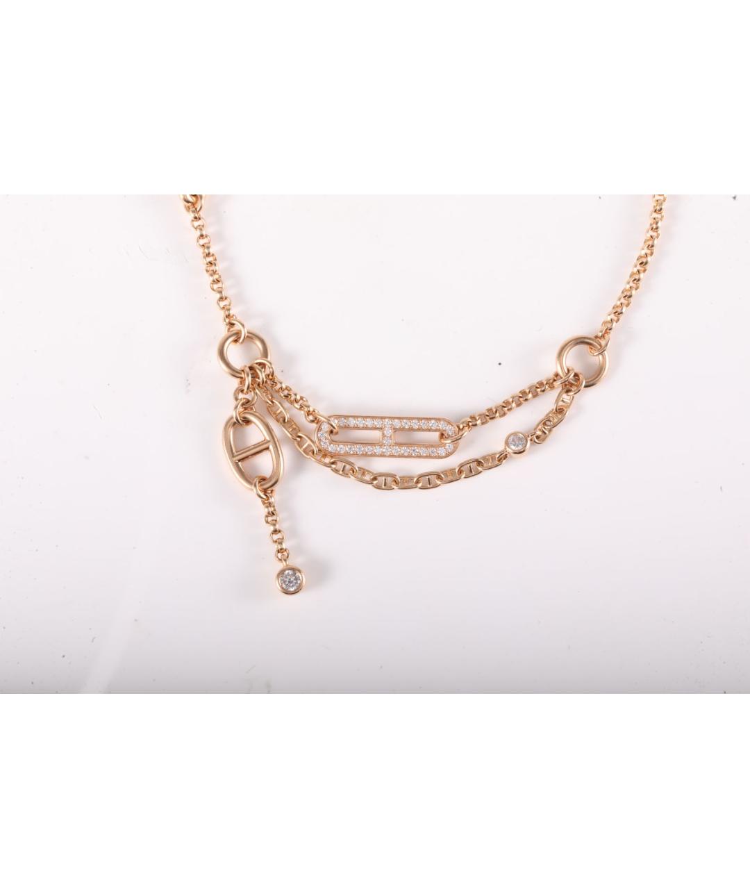 HERMES Золотой браслет из розового золота, фото 2