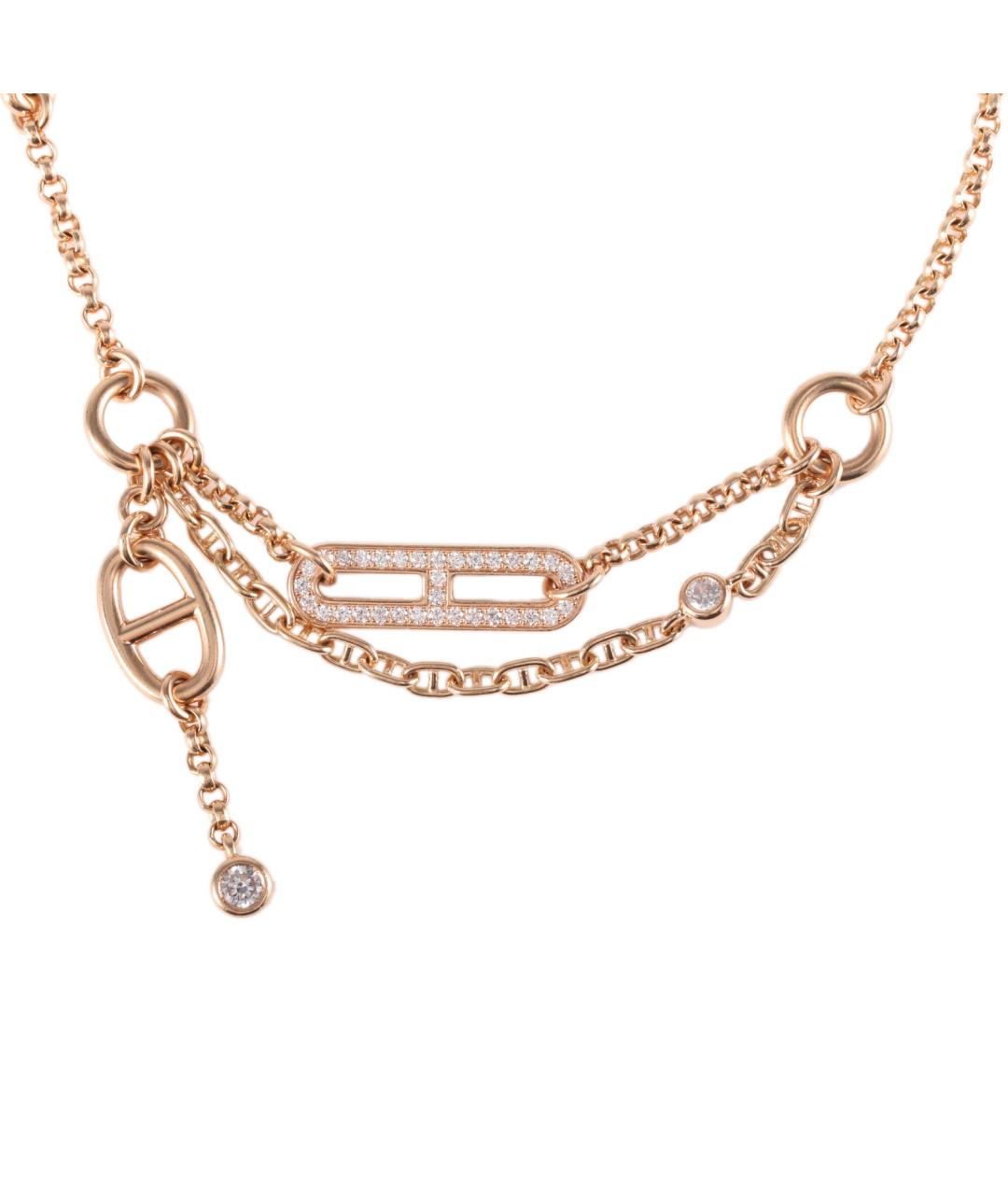 HERMES Золотой браслет из розового золота, фото 1