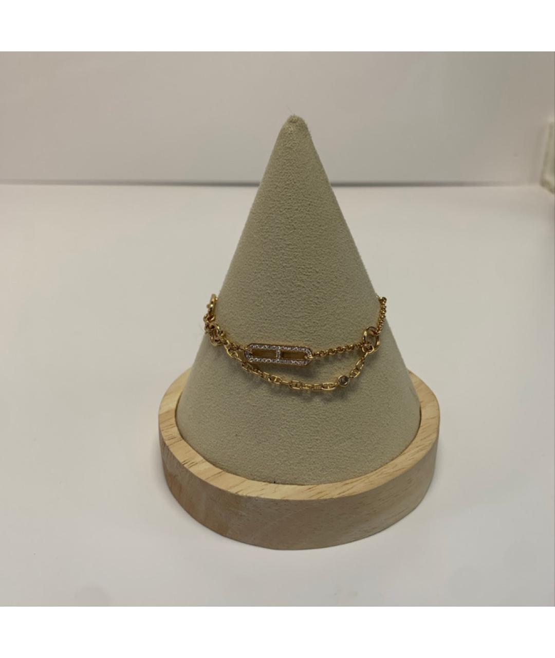 HERMES Золотой браслет из розового золота, фото 8