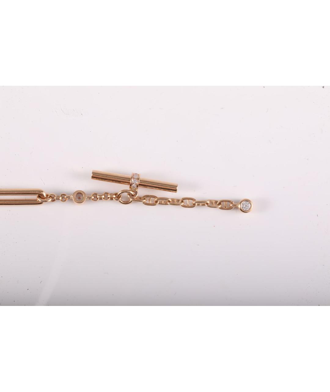 HERMES Золотой браслет из розового золота, фото 5