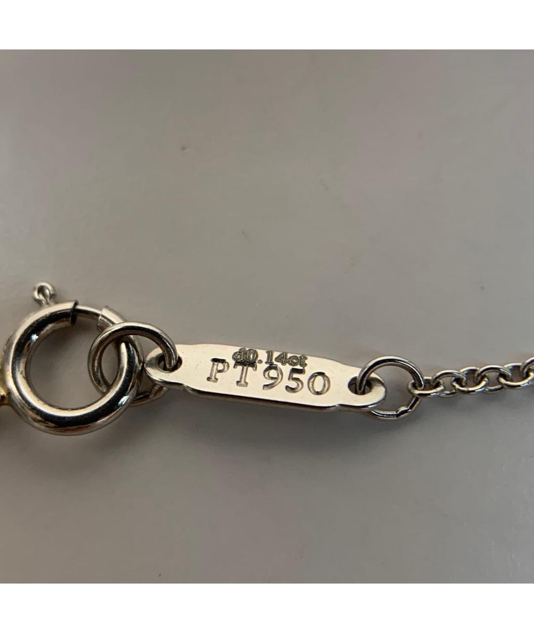 TIFFANY&CO Серебряное платиновое колье, фото 9