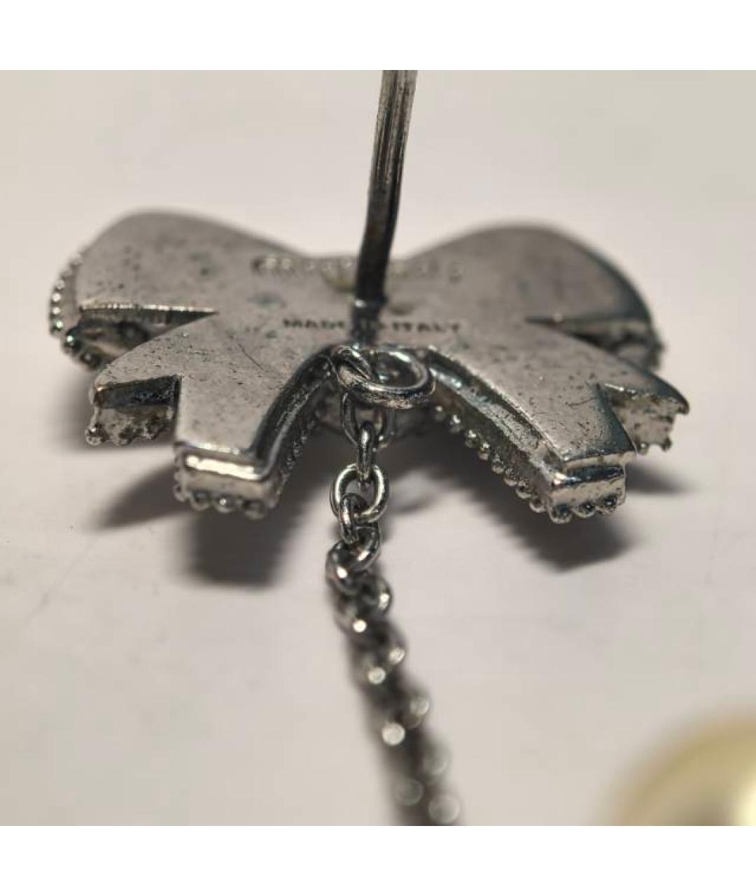 MIU MIU Серебряные металлические серьги, фото 9