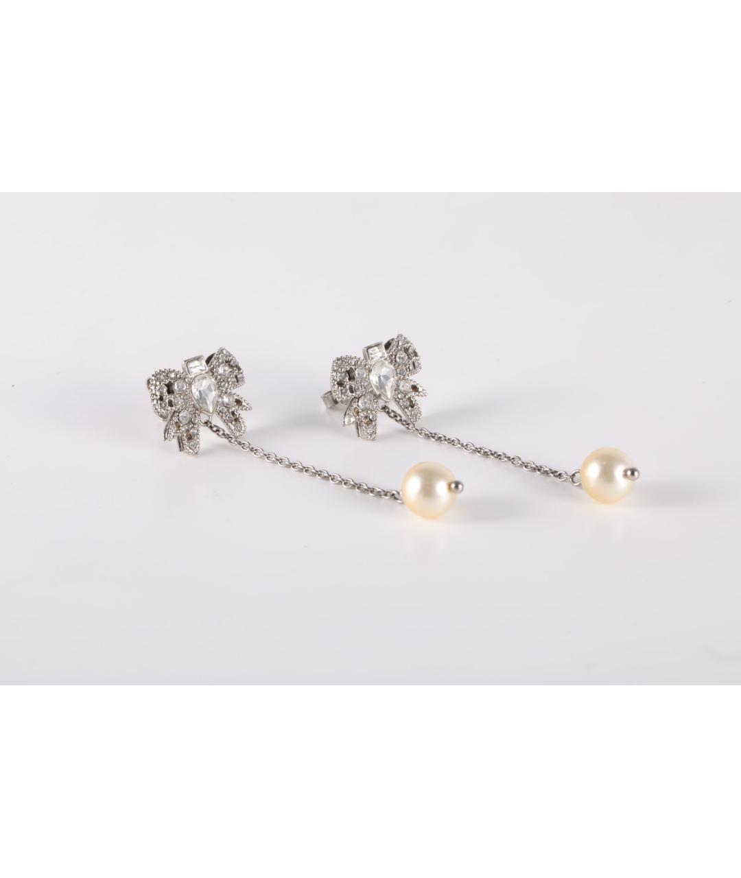 MIU MIU Серебряные металлические серьги, фото 2