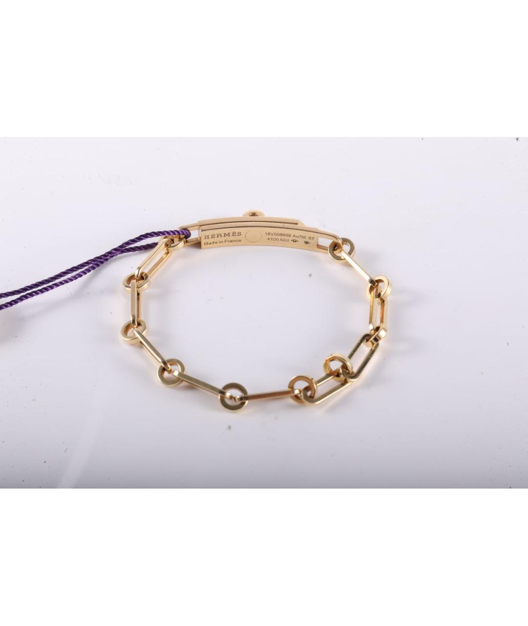 HERMES Золотой браслет из желтого золота, фото 2