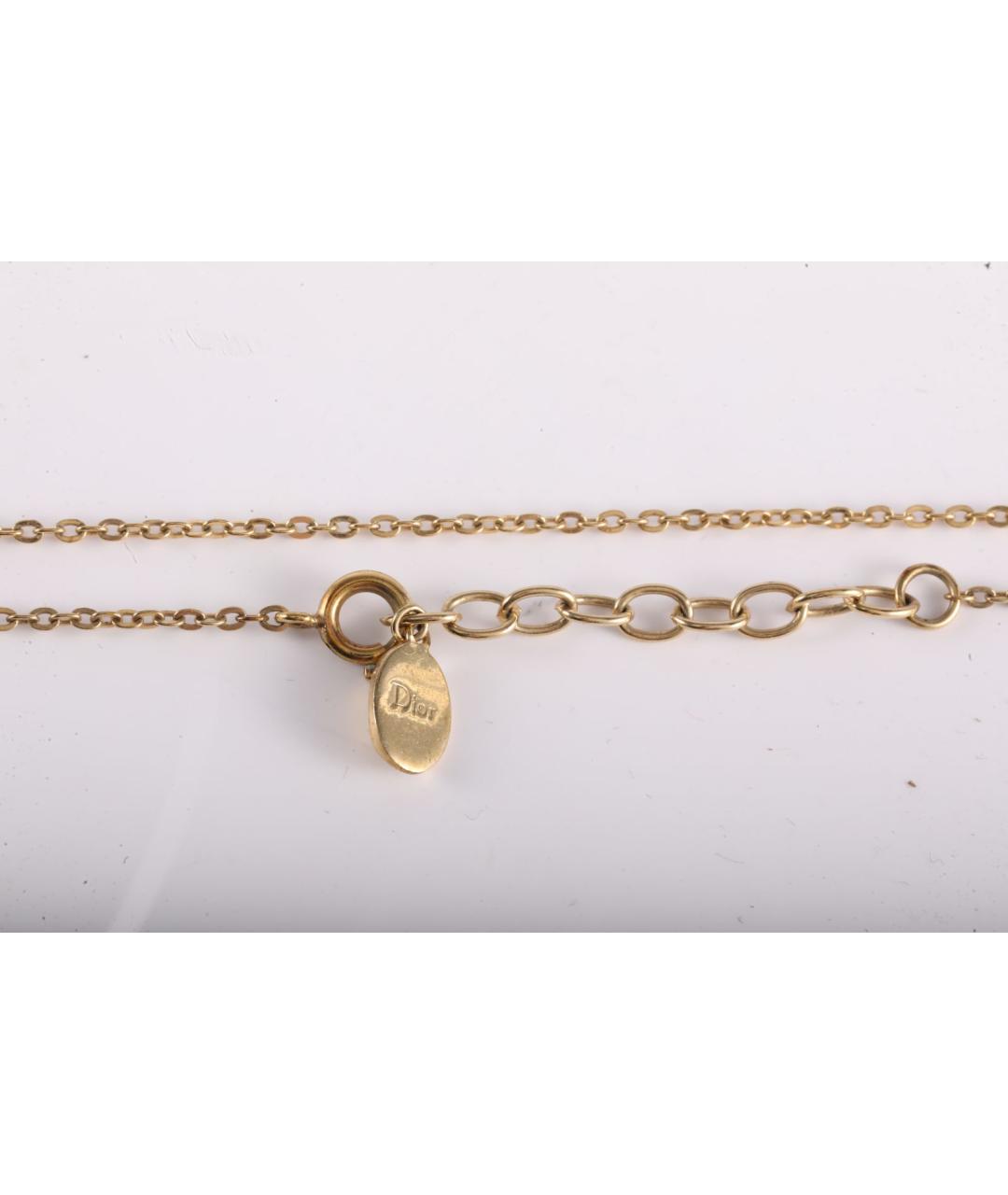 CHRISTIAN DIOR Золотая металлическая подвеска, фото 4