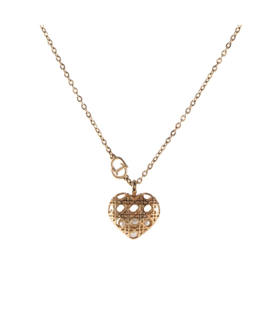 CHRISTIAN DIOR Золотая металлическая подвеска, фото 1