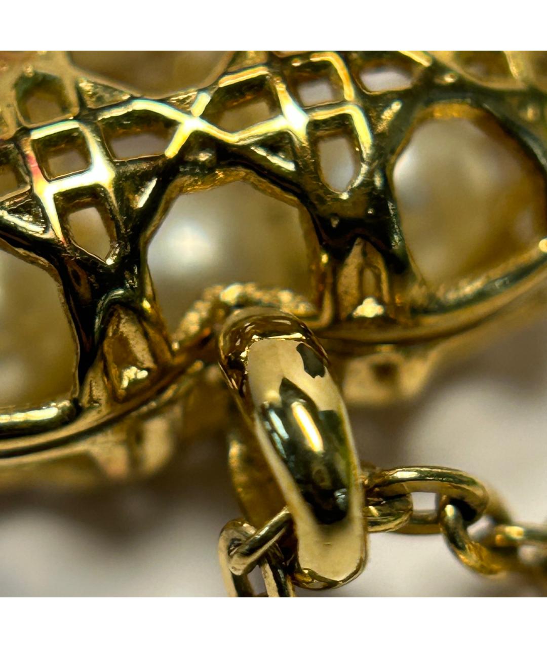 CHRISTIAN DIOR Золотая металлическая подвеска, фото 9