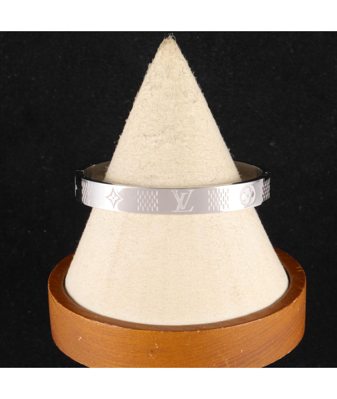 LOUIS VUITTON Серебрянный металлический браслет, фото 5