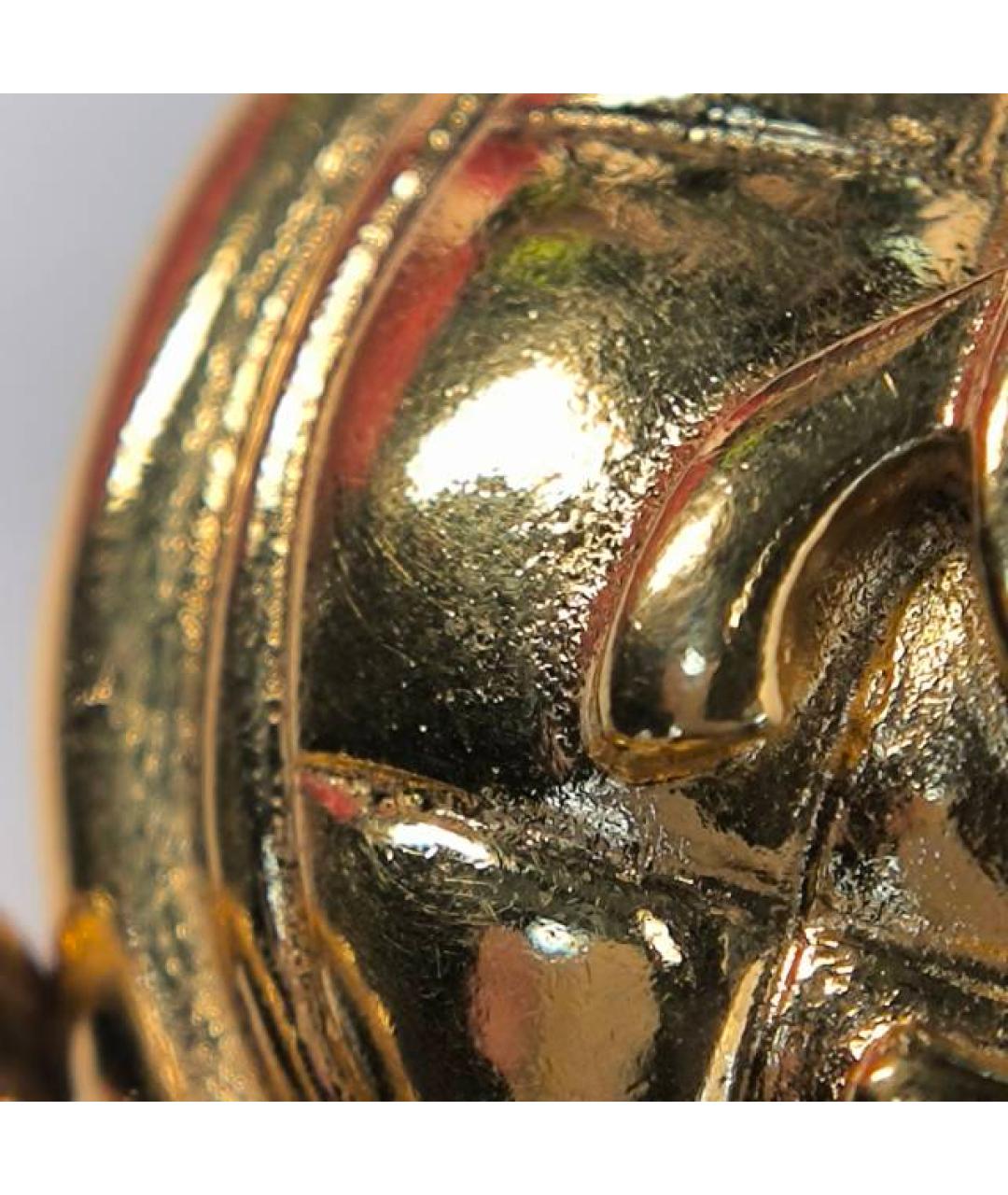 CHANEL Золотой металлический браслет, фото 9