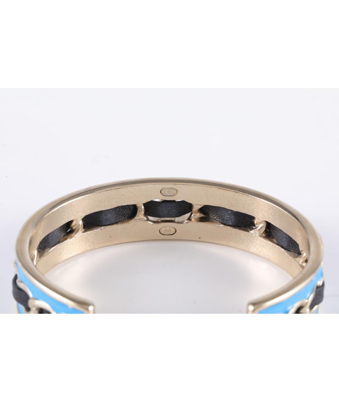 CHANEL Голубой металлический браслет, фото 4