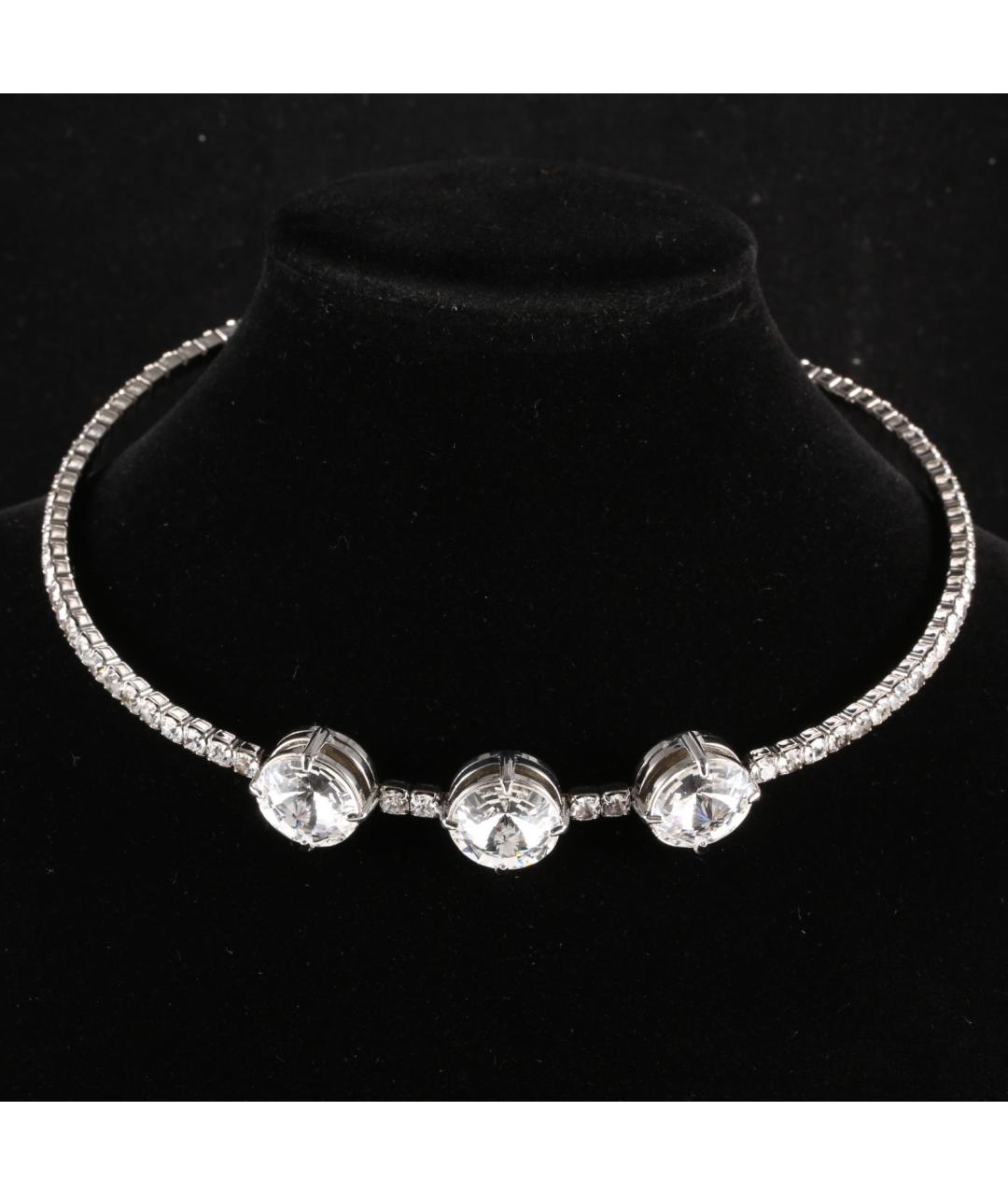 MIU MIU Серое металлическое колье, фото 5