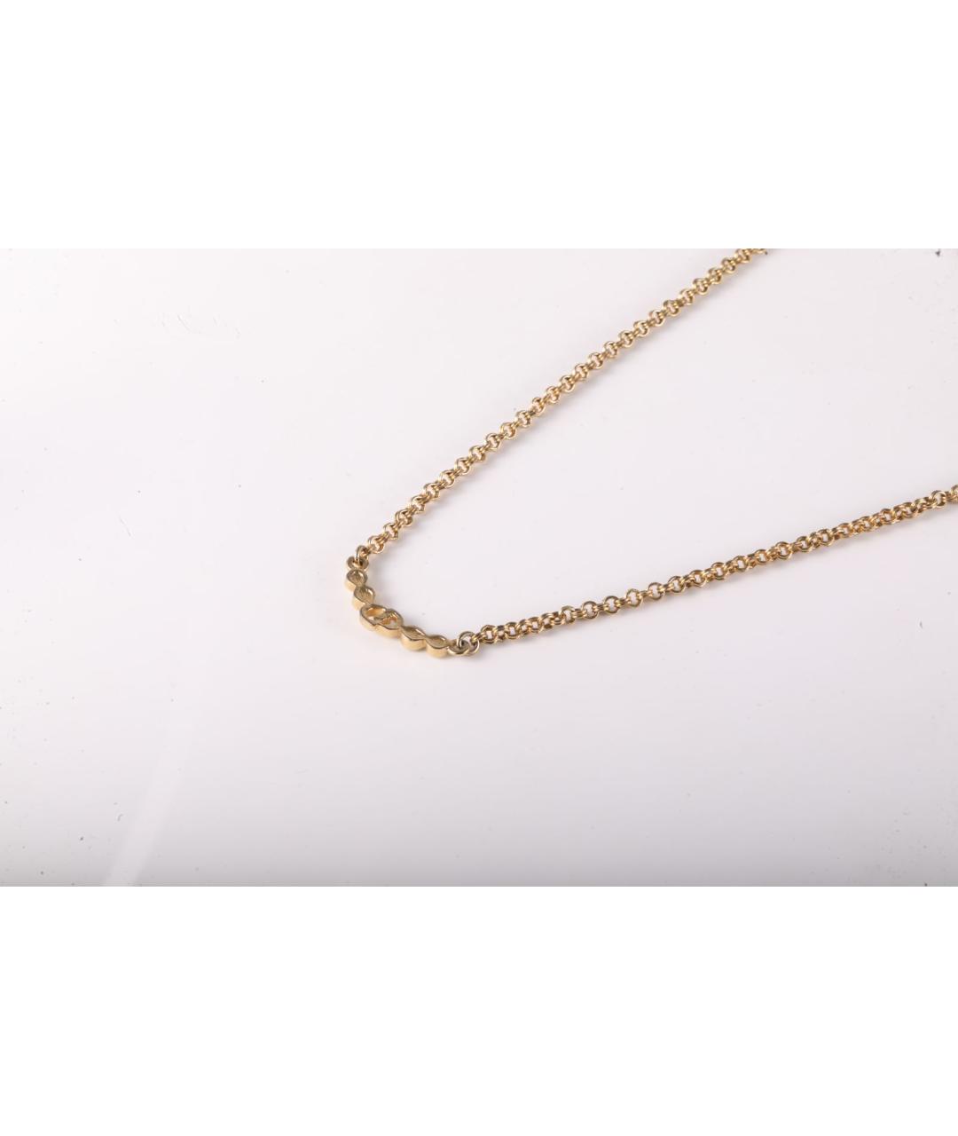 CHRISTIAN DIOR Золотое металлическое колье, фото 5