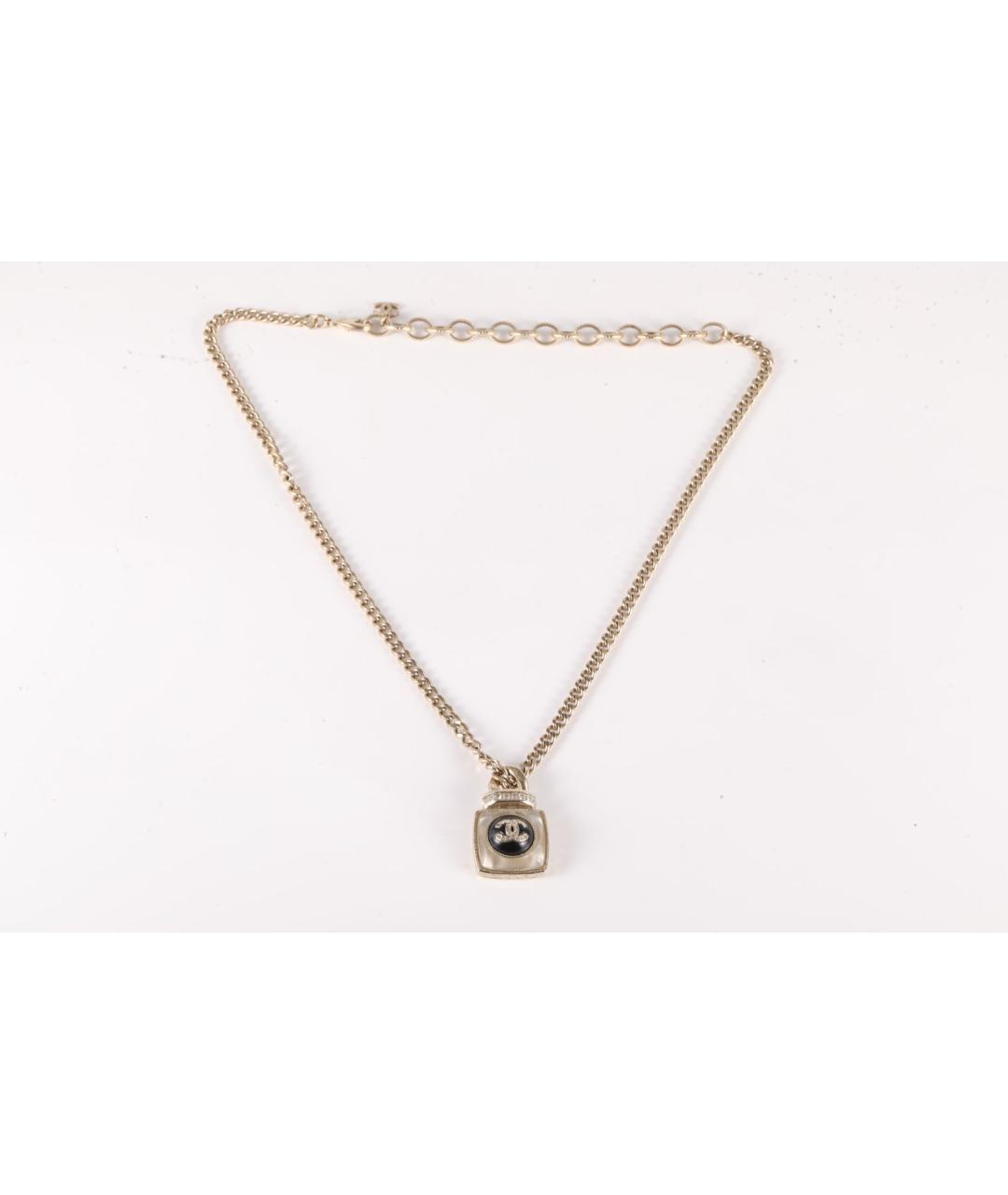 CHANEL Золотая металлическая подвеска, фото 6