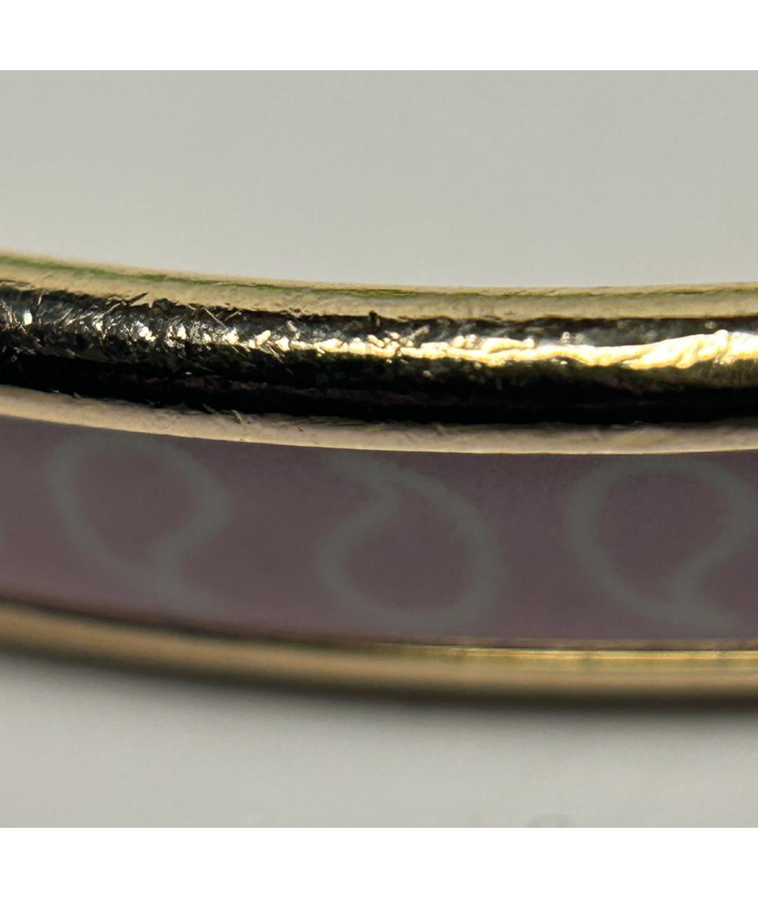 HERMES Розовый металлический браслет, фото 7