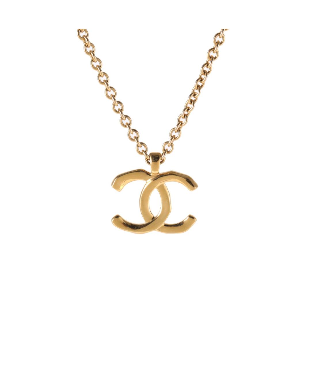 CHANEL Золотая металлическая подвеска, фото 1