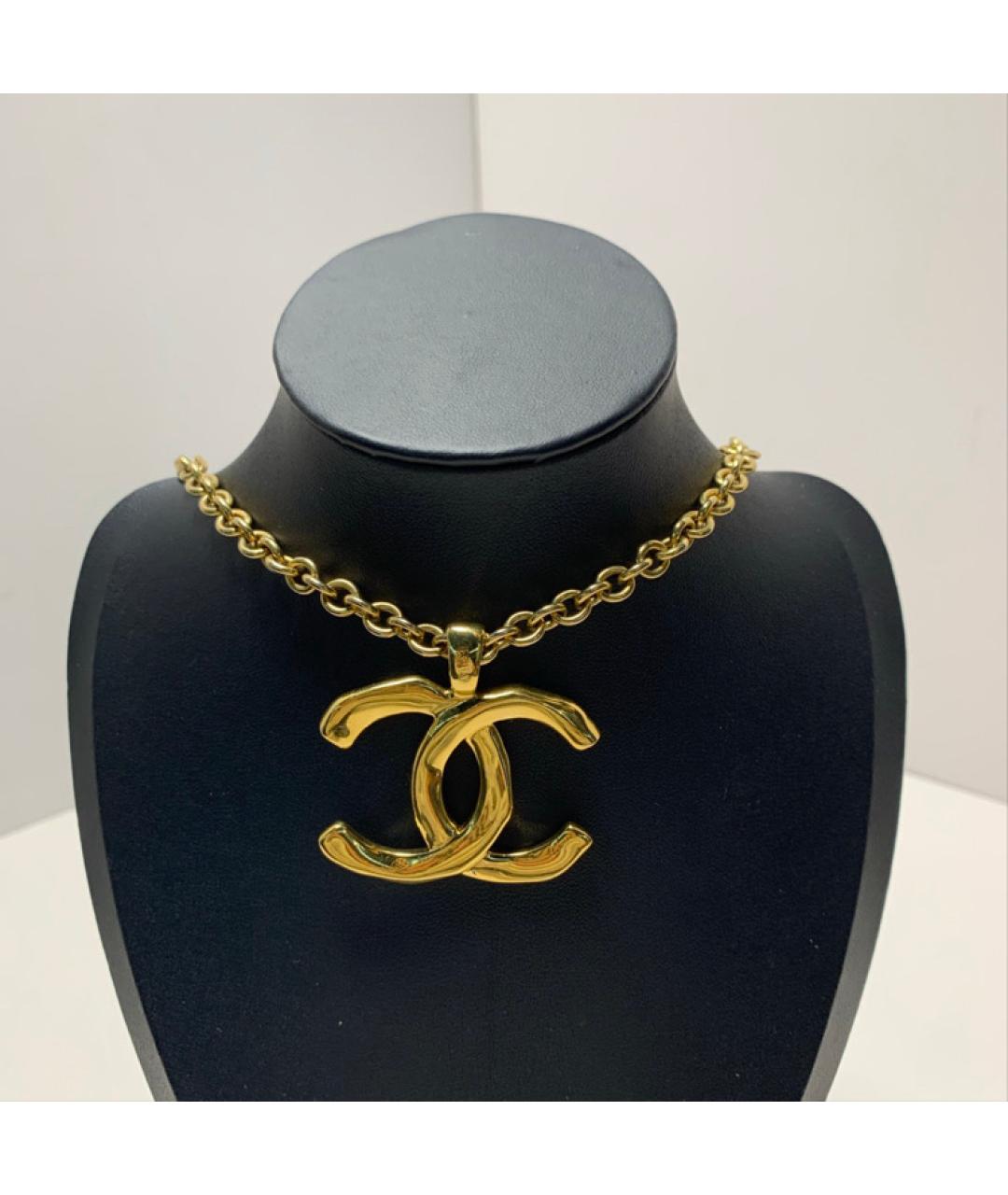 CHANEL Золотая металлическая подвеска, фото 8