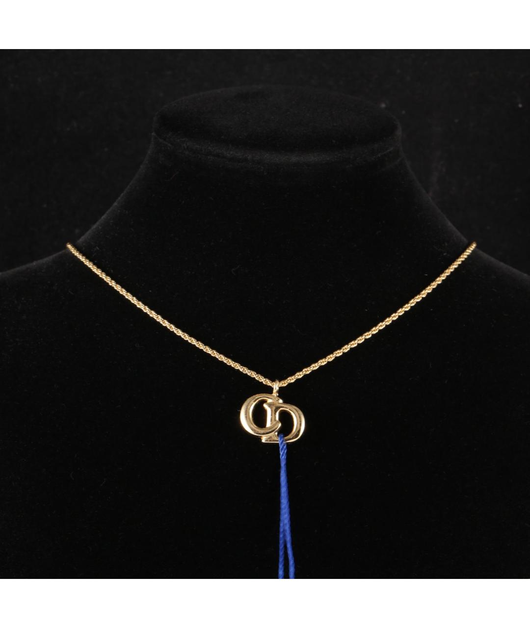 CHRISTIAN DIOR Золотая металлическая подвеска, фото 7