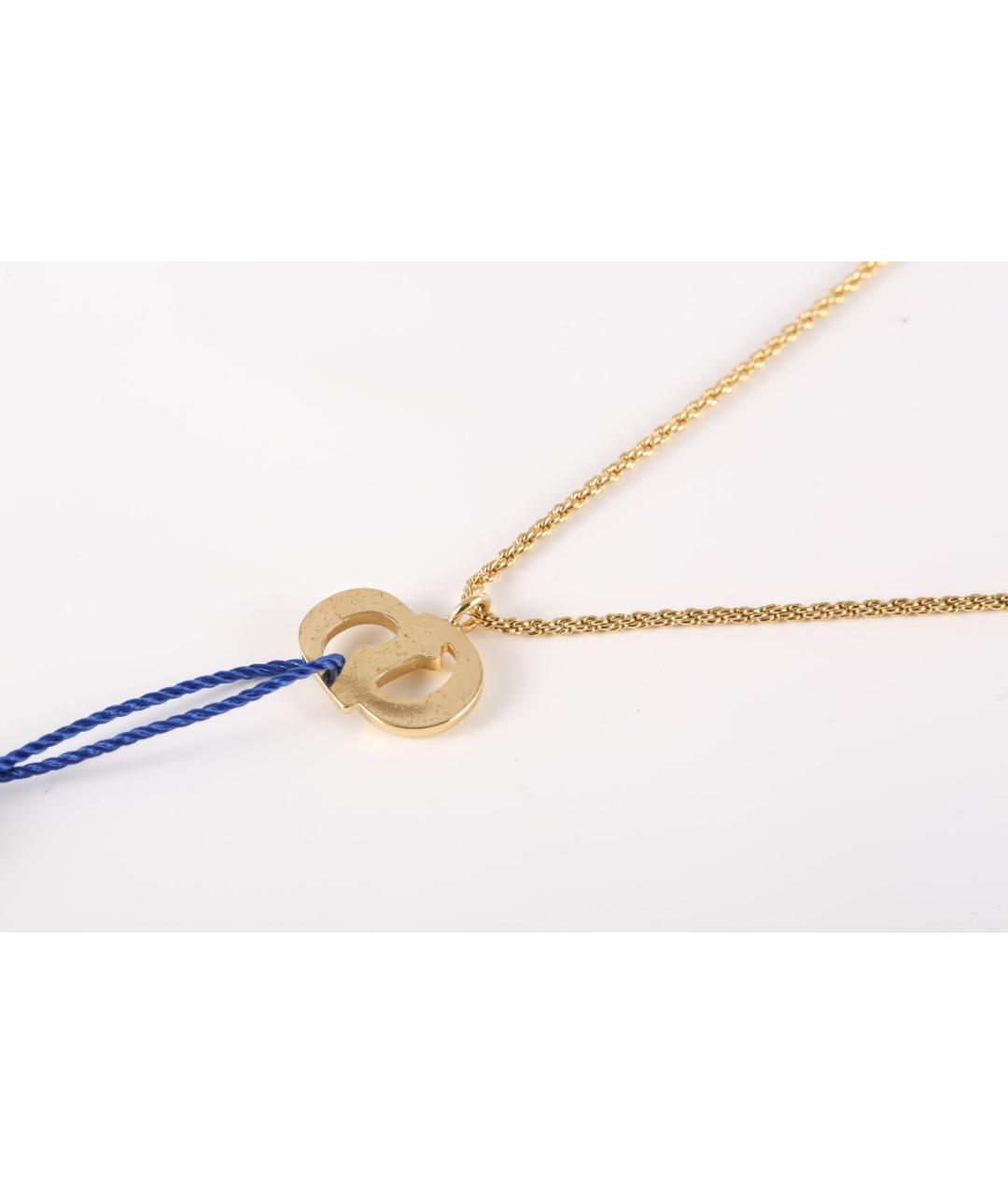 CHRISTIAN DIOR Золотая металлическая подвеска, фото 3