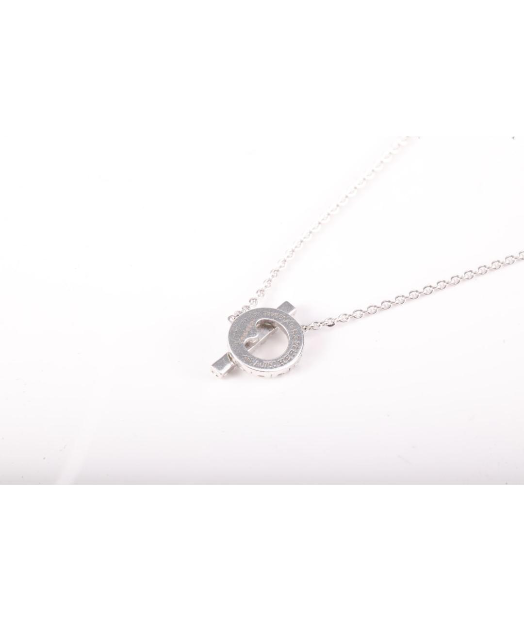 HERMES Серебряное колье из белого золота, фото 3
