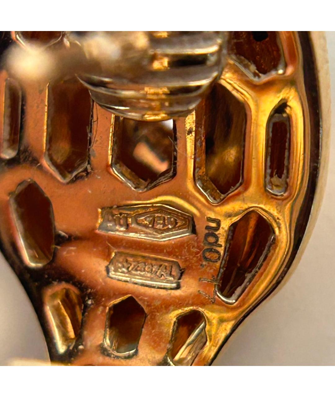 BVLGARI Золотые серьги из розового золота, фото 9