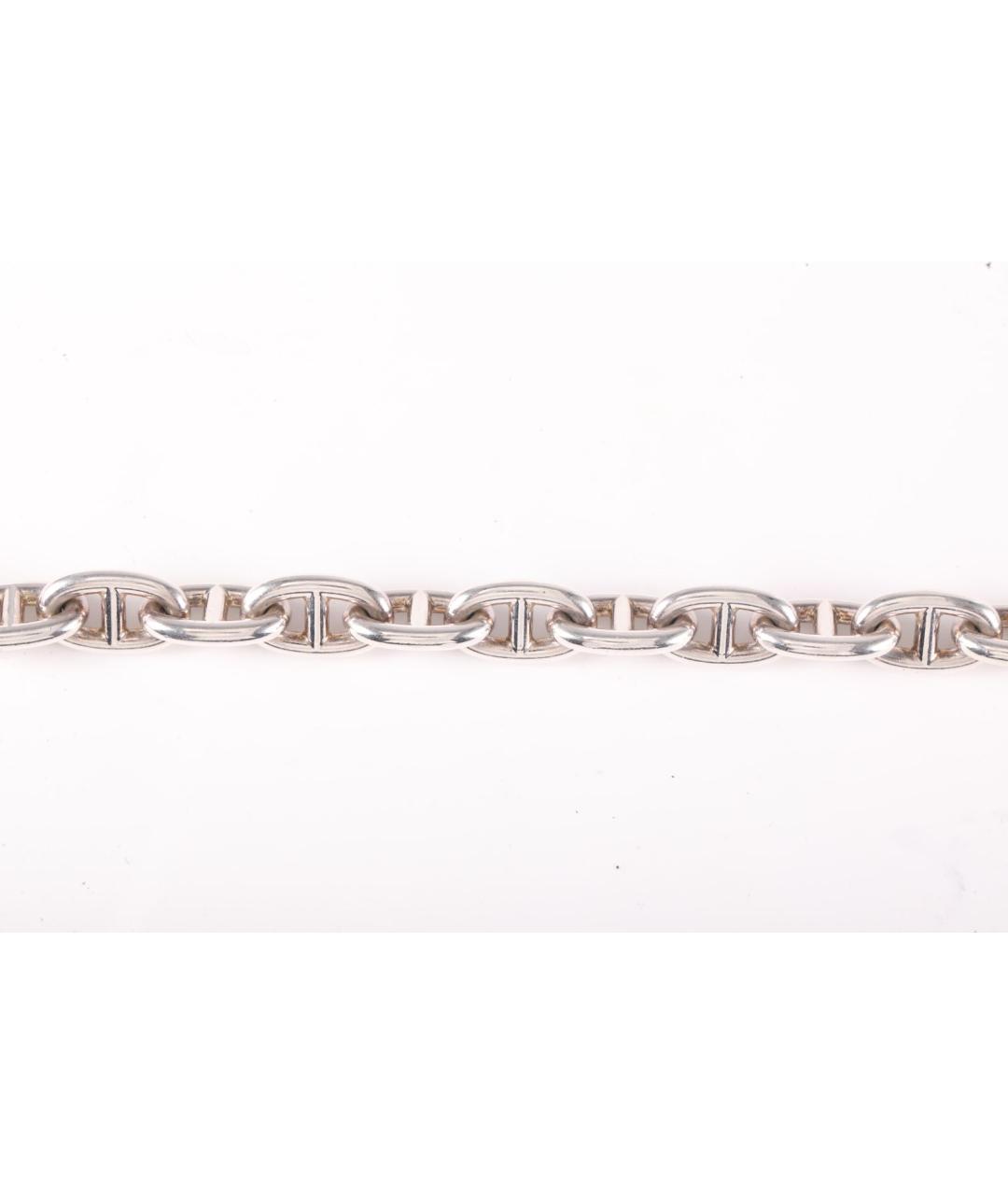 HERMES Серый серебряный браслет, фото 5