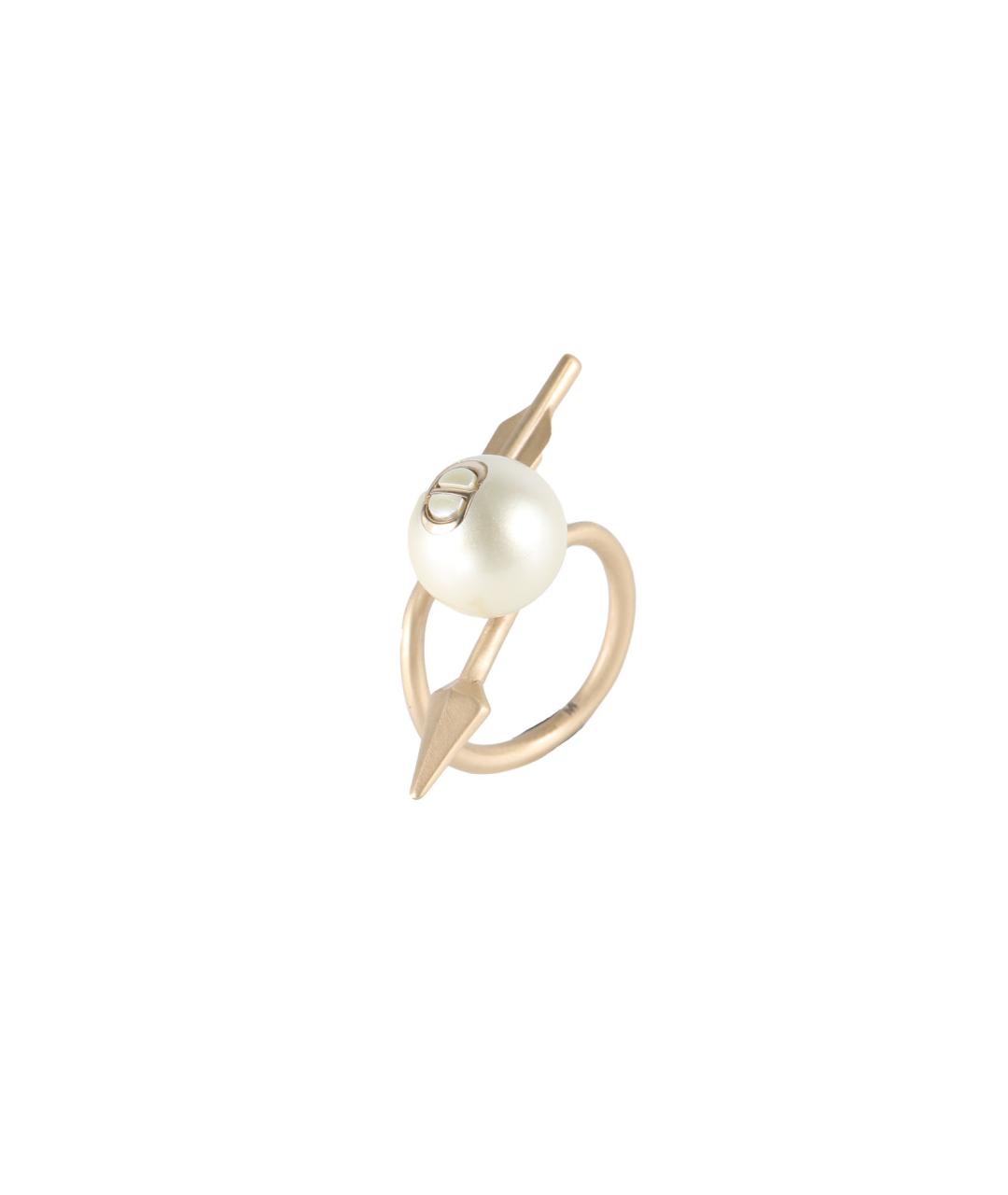 CHRISTIAN DIOR Золотое металлическое кольцо, фото 1