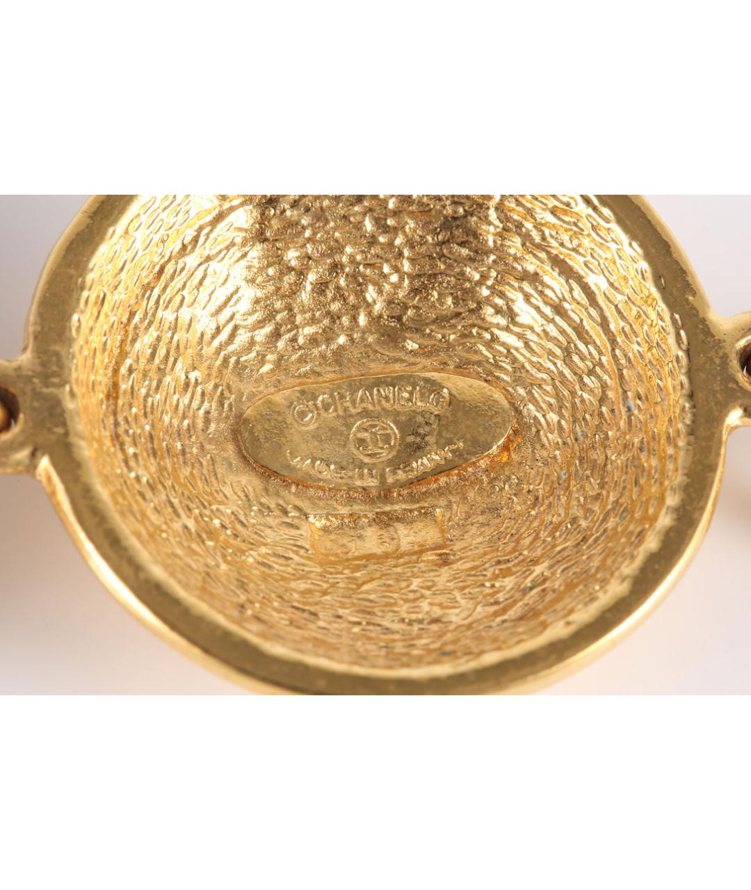 CHANEL Золотой металлический браслет, фото 4