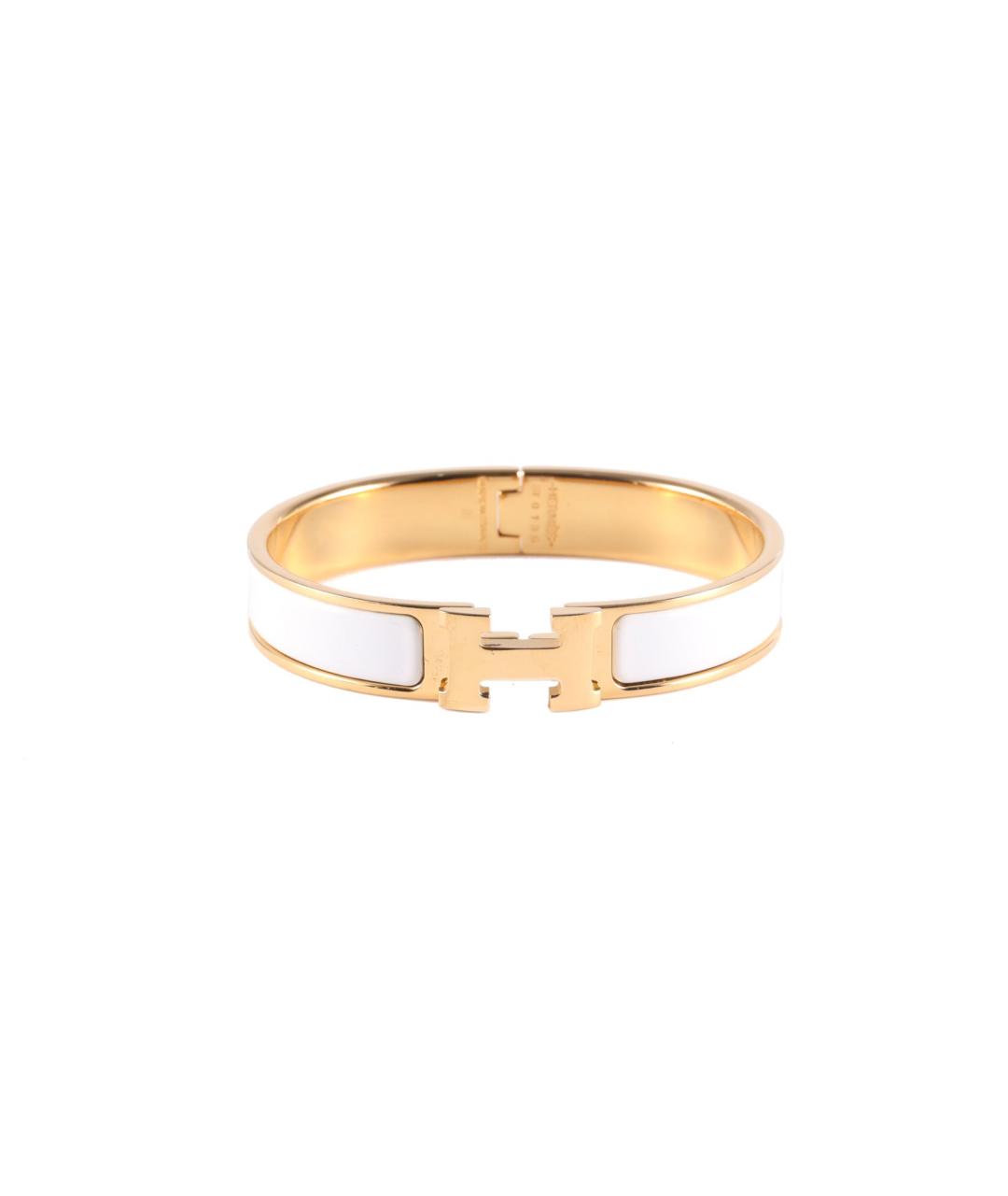 HERMES Белый металлический браслет, фото 1