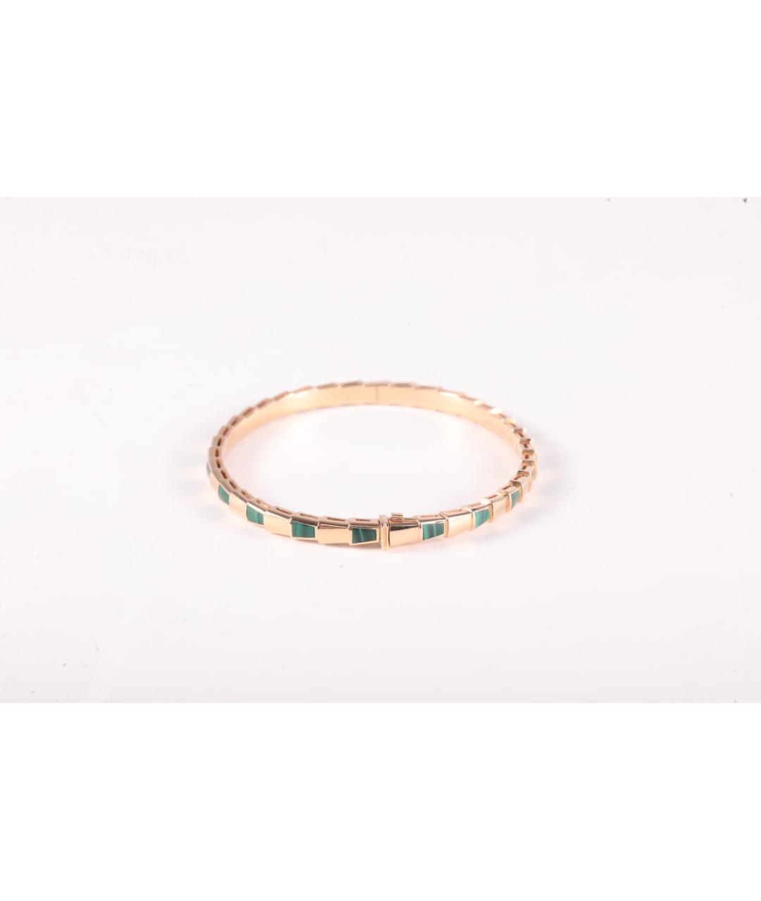BVLGARI Зеленый браслет из розового золота, фото 2