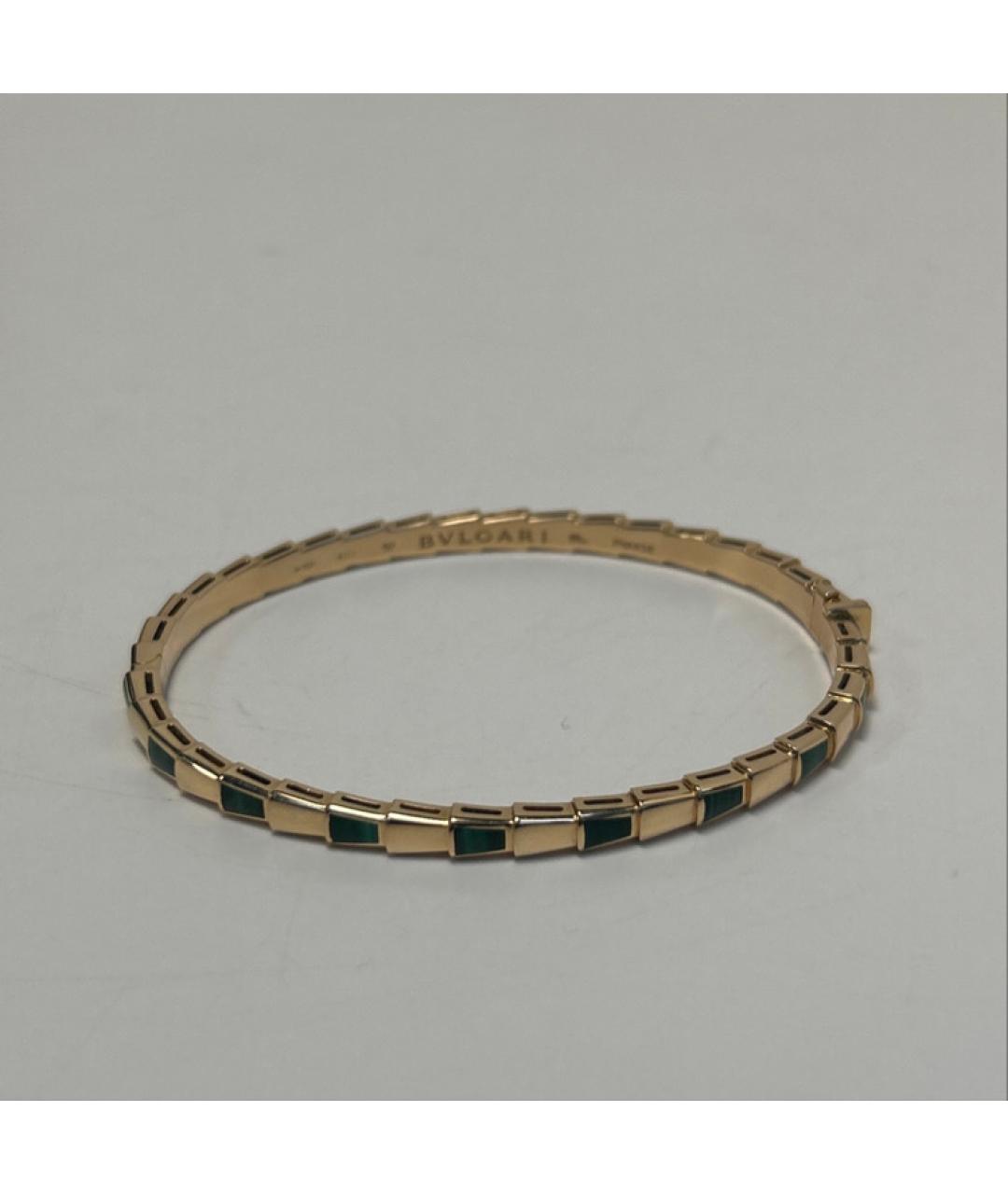BVLGARI Зеленый браслет из розового золота, фото 6