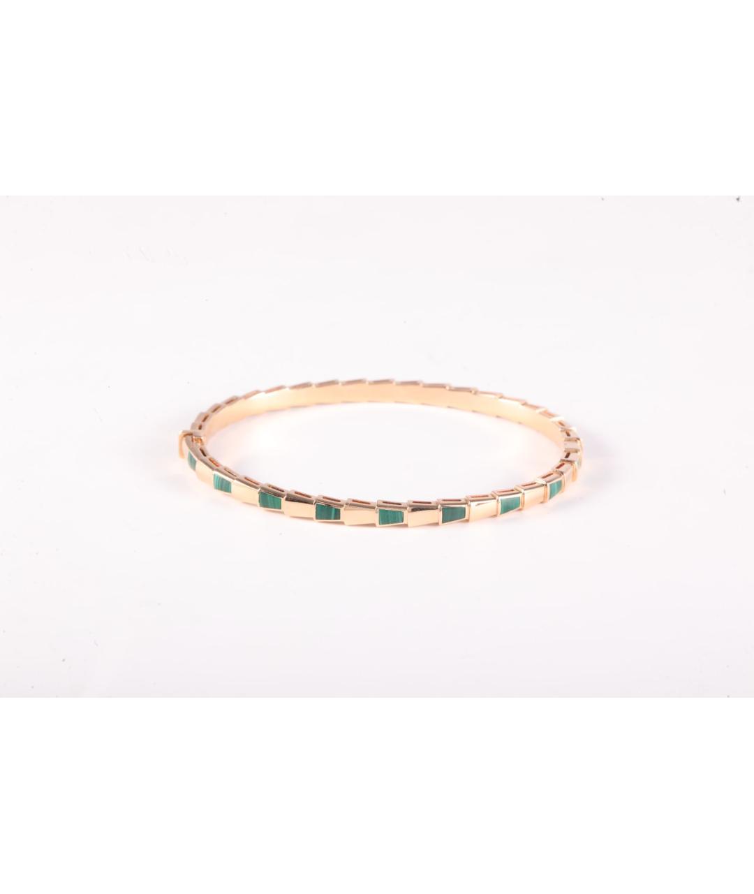 BVLGARI Зеленый браслет из розового золота, фото 3