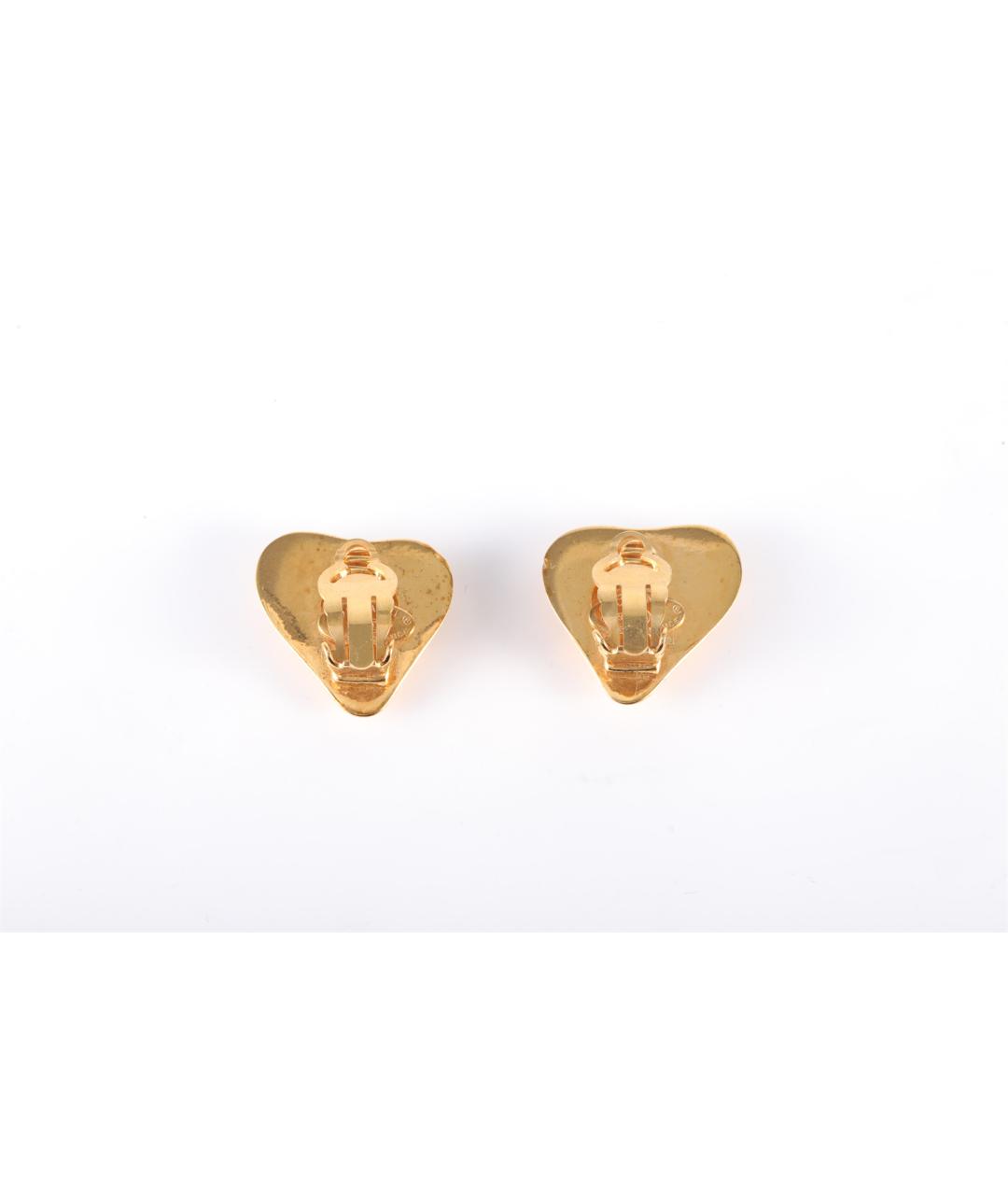 CHANEL Золотые металлические клипсы, фото 4