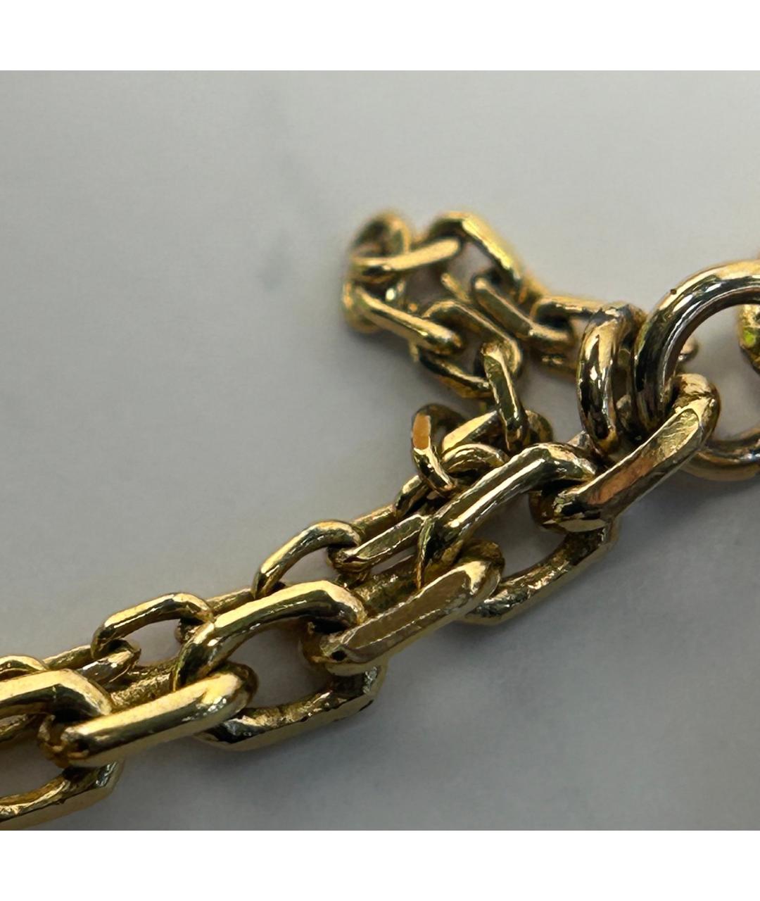 LOUIS VUITTON Золотой металлический браслет, фото 8