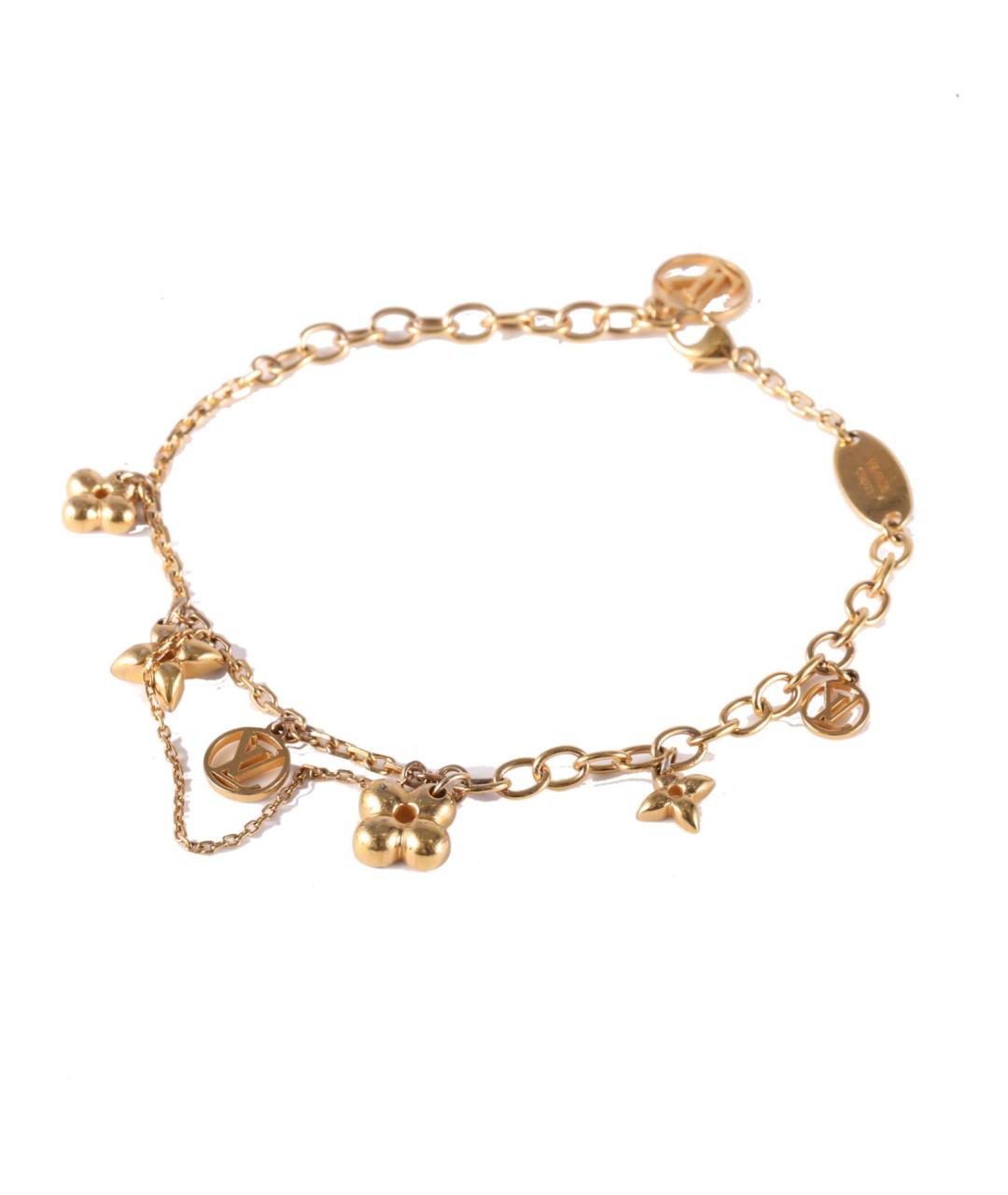 LOUIS VUITTON Золотой металлический браслет, фото 1