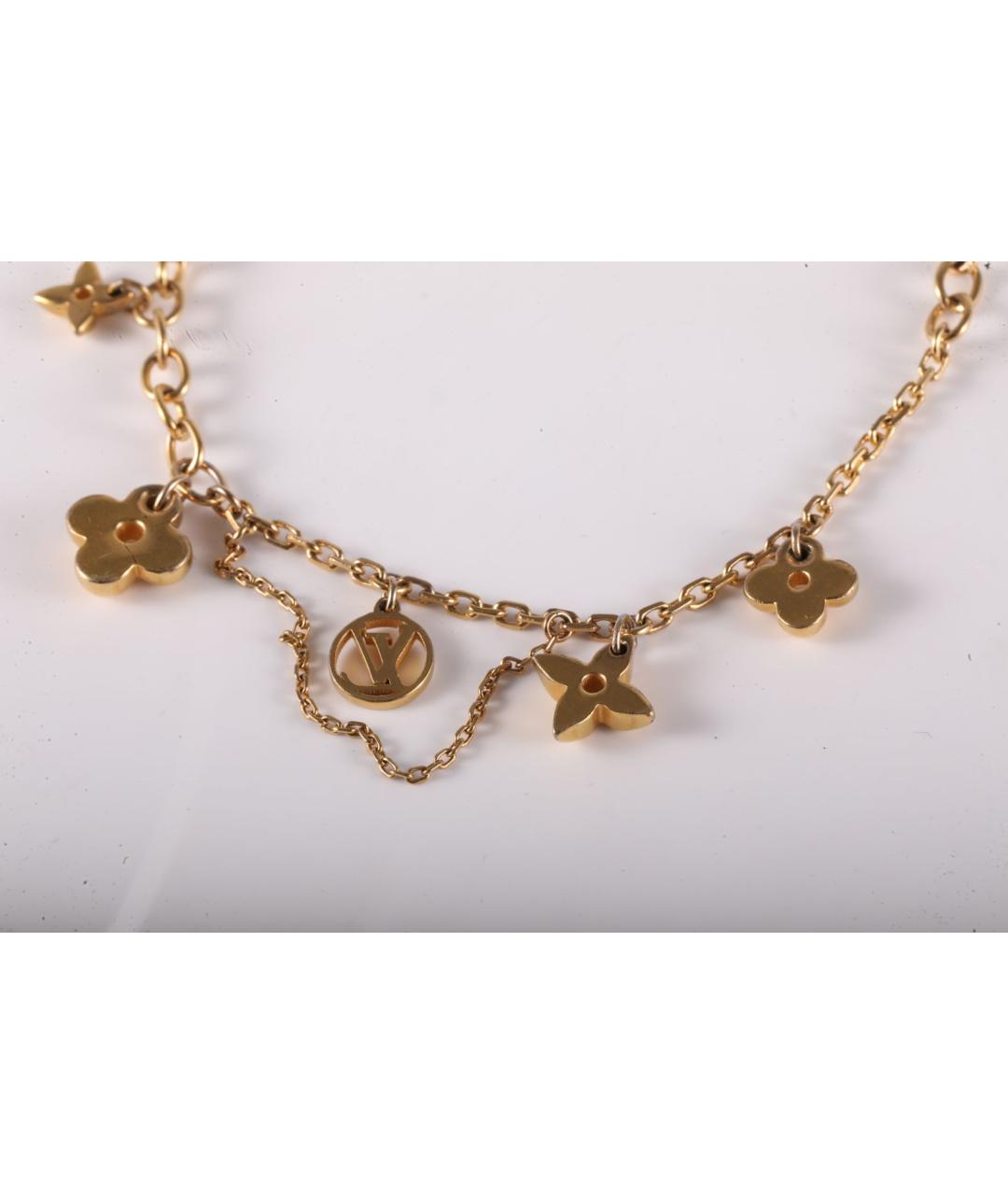 LOUIS VUITTON Золотой металлический браслет, фото 4