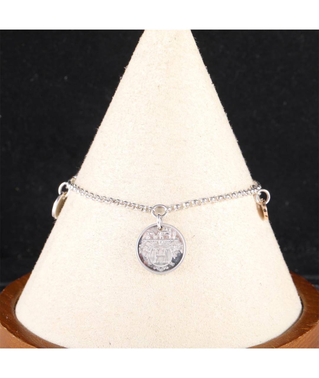 HERMES Серебрянный серебряный браслет, фото 7