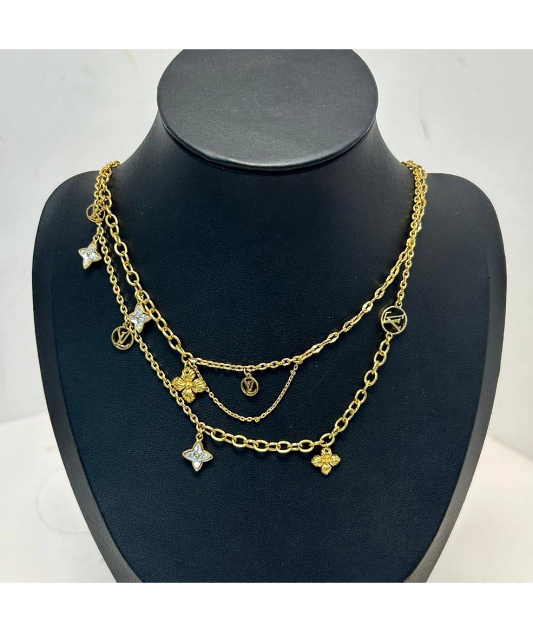 LOUIS VUITTON Золотое металлическое колье, фото 8