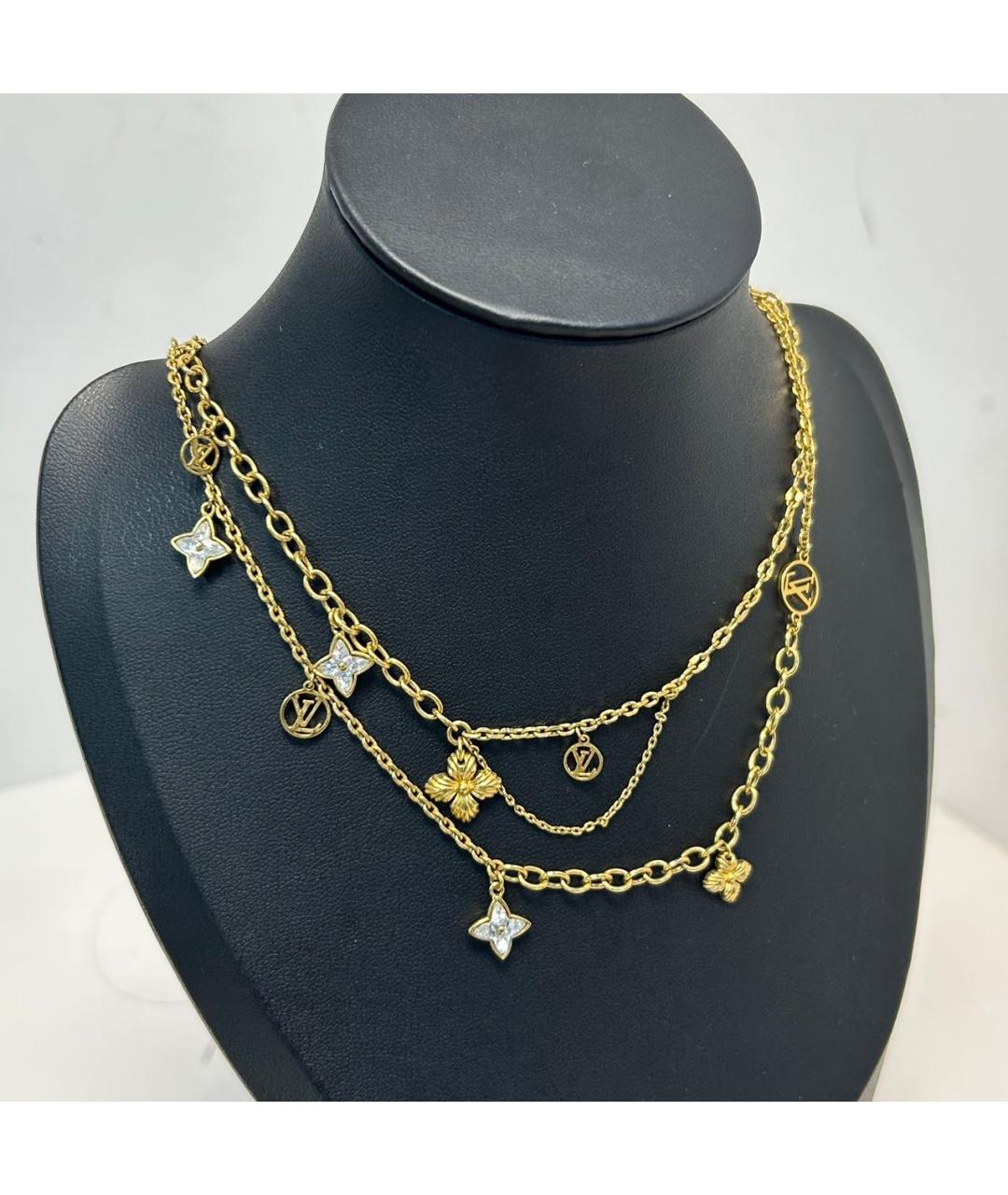 LOUIS VUITTON Золотое металлическое колье, фото 9