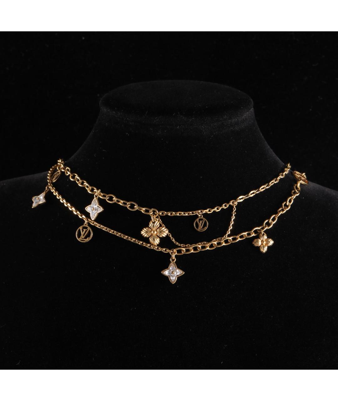 LOUIS VUITTON Золотое металлическое колье, фото 7